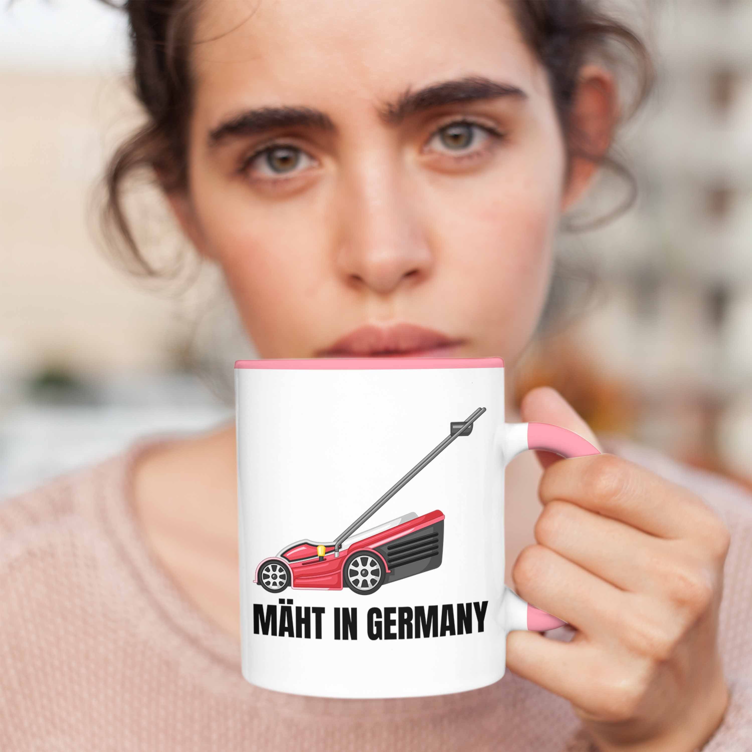 Geschenk In Trendation Mäht Rosa Gärtner Tasse Kaffee-Becher Tasse Hobbygärtner Germany für
