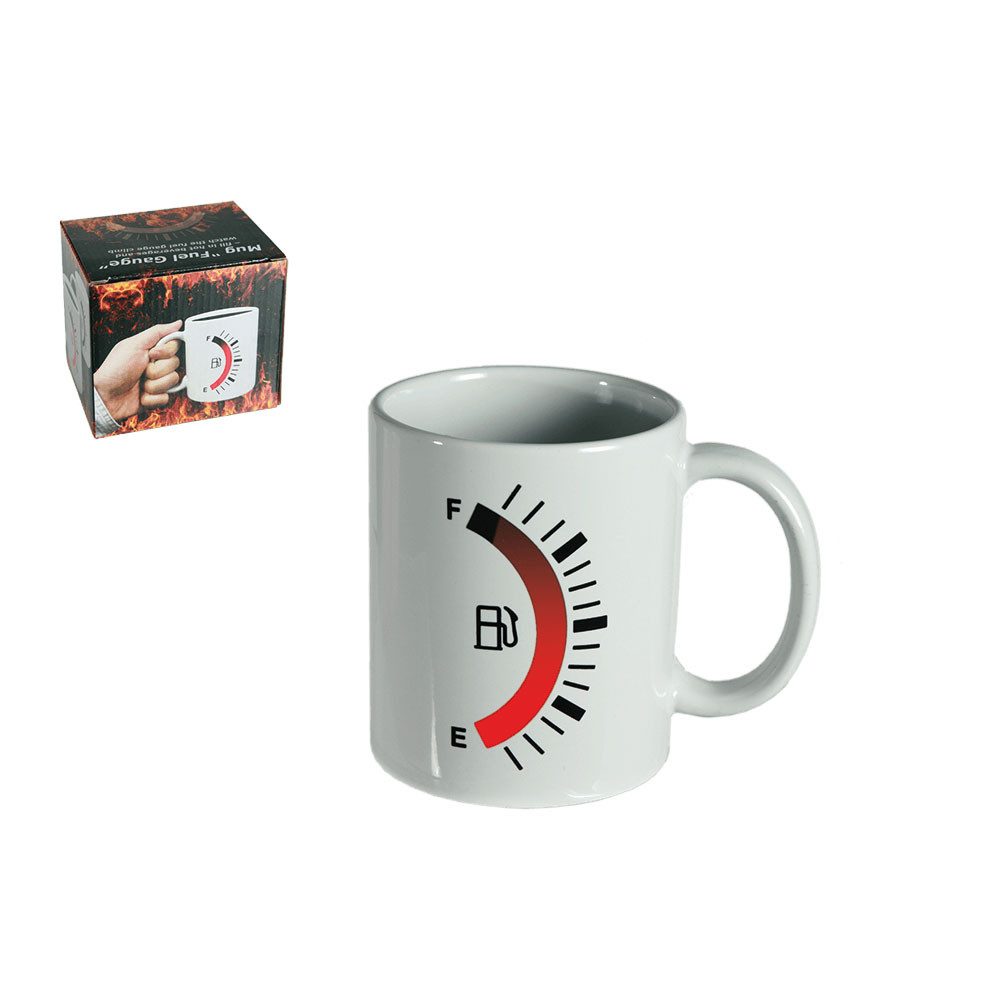 Out of the Blue Tasse Kaffeetasse Steingut Кружки Tankanzeige reagiert auf Wärme, Steingut, Reagiert auf Wärme