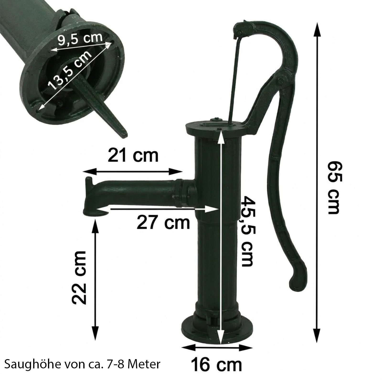 TRUTZHOLM Wasserpumpe Schwengelpumpe Gartenpumpe Handschwengelpumpe Wasserp günstig online kaufen