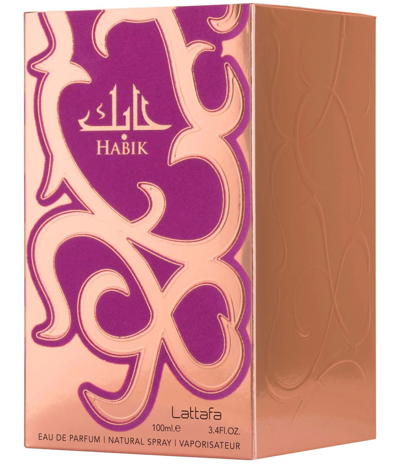 Lattafa Eau de Parfum Habik Women, Damenduft 100 ml, Made in U.A.E, Harmonische Balance, Angenehme Haltbarkeit, 100% Original