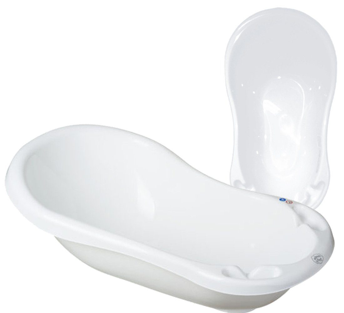 ** Baby BABYWANNE (Made Classic Teile + - Badeset cm, 84 Wanne GESTELL** SET 2 in Ständer Maltex Babybadewanne + Europa), BADESITZ Weiß Weiß +