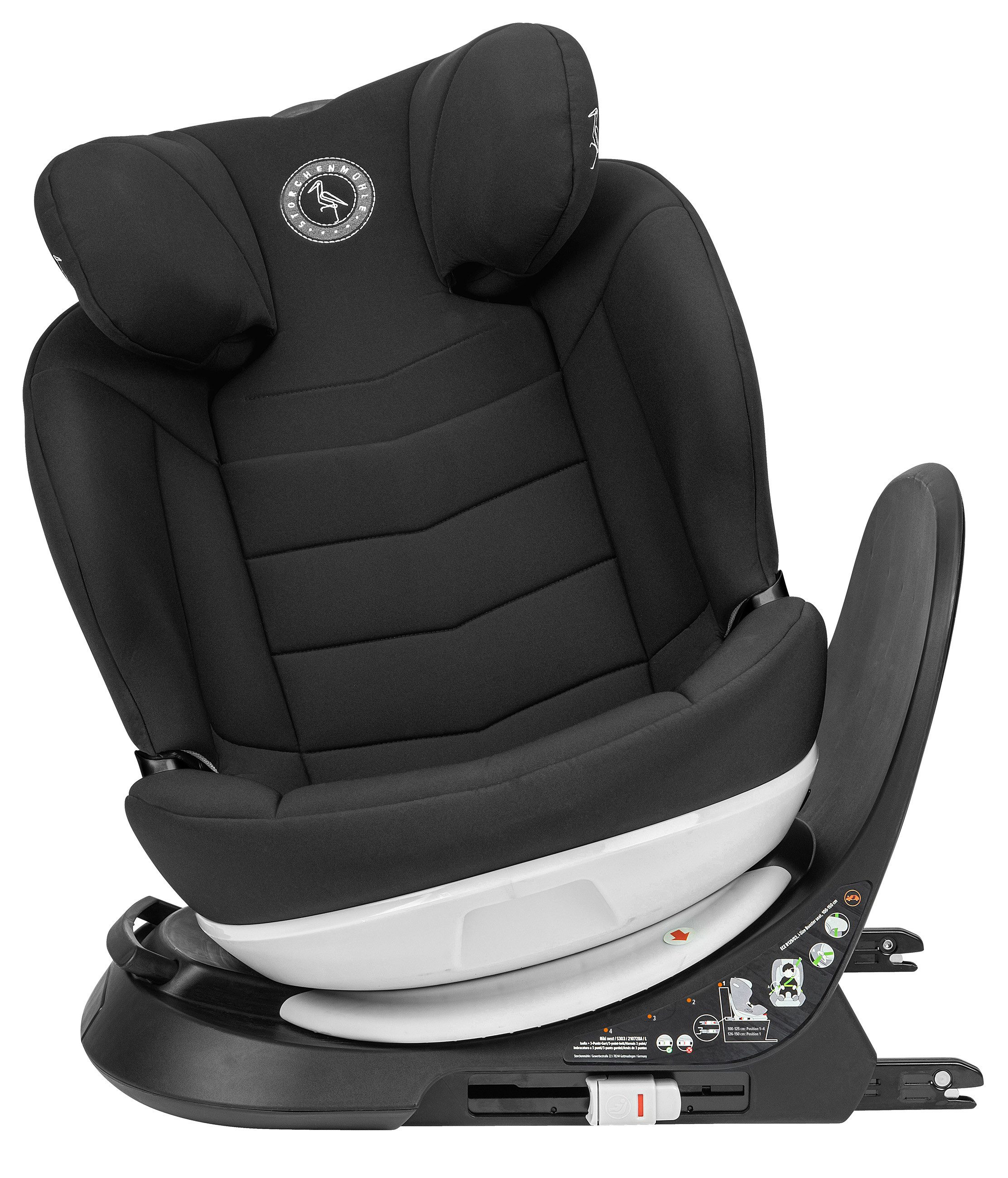 Storchenmühle Autokindersitz Niki next, ab: 3,5 Jahre, bis: bis 12 Jahre, ab: 100 cm, bis: 150 cm, mitwachsender Kindersitz, sicher und bequem 100 bis 150 cm