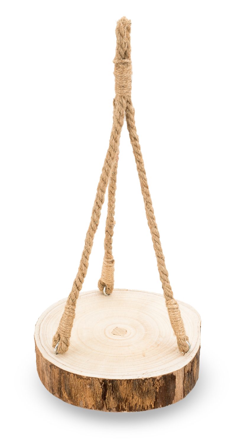 NaDeco Bastelnaturmaterial Baumscheibe Hänge Tablett Ø ca. 25cm Baumscheibenhänger