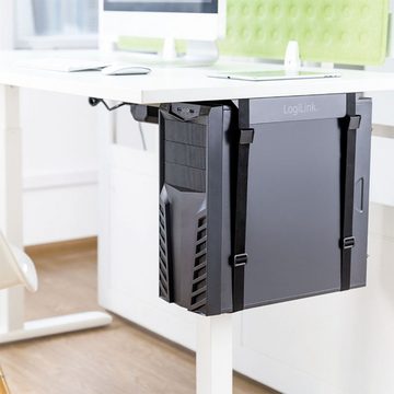 LogiLink LogiLink PC Halterung Untertisch EO0009 Schwarz Belastbar bis=10 kg Laptop-Ständer