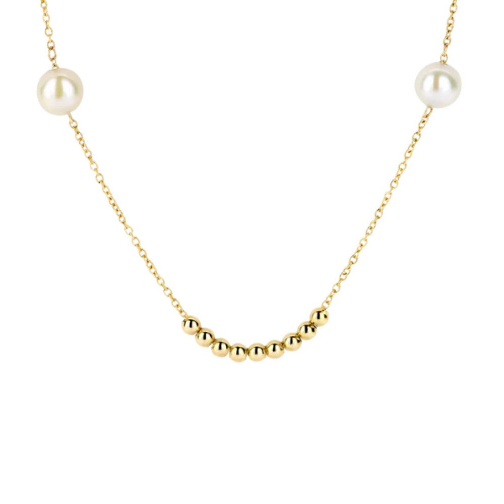 Blush Goldkette 3183YPW, Kette 585er Gelbgold mit Perlen