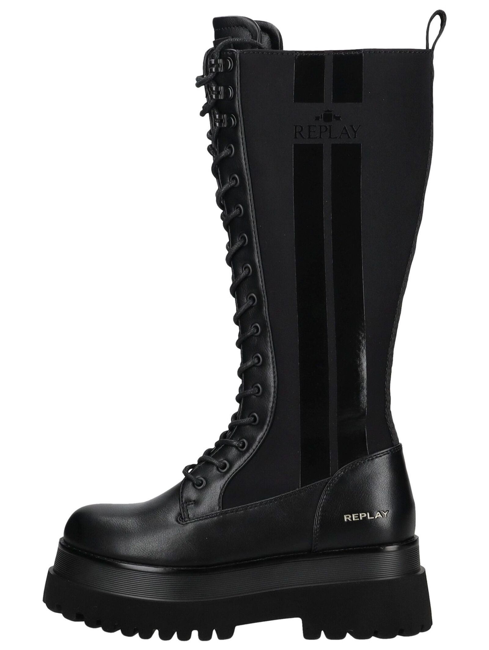 Replay Replay Stiefel Lederimitat/Textil Schnürstiefel günstig online kaufen