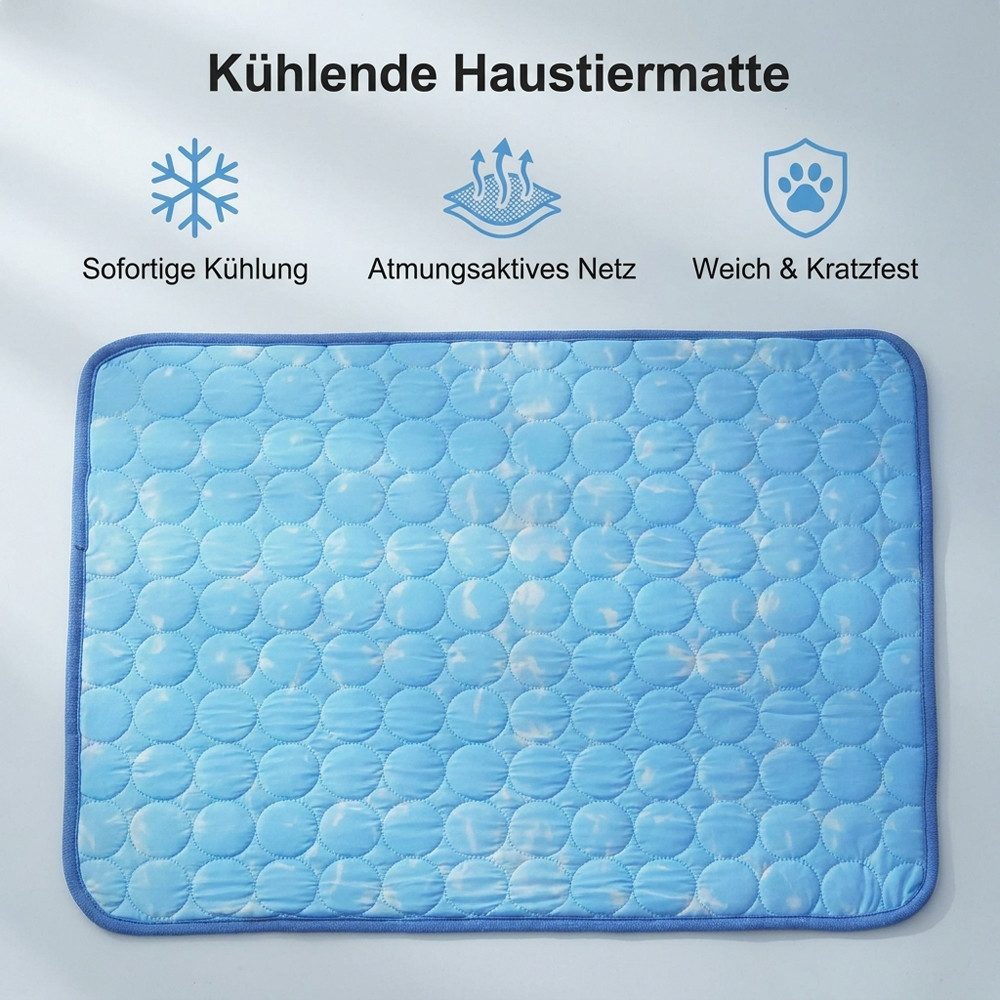 Srvillg Hundematte Kühlmatte für Hunde Selbst Kühlende Hundematte Sommer Kühlkissen, hundematte für Zuhause Unterwegs oder im Auto