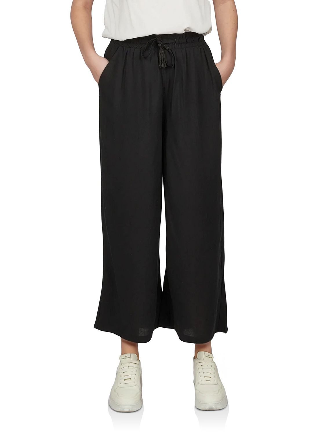 DENIMFY Chinohose Damen Hose DFKate Loose Fit Sommer Freizeithose mit Taschen