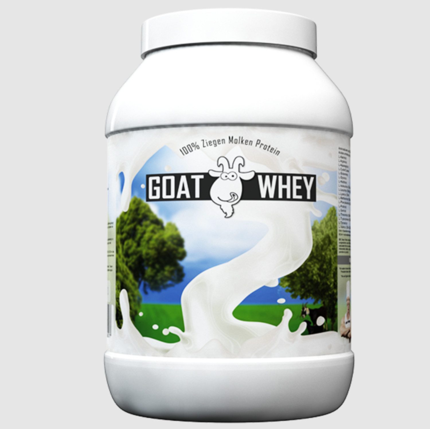 LSP GOAT Whey (1.800g) Ziegenmilch Vegetarisch Eiweiß Protein Glutenfrei Pulver, Einzelpackung, Nahrungsergänzungsmittel à 1,00 St., 1800 g, Hormonfrei, von grasgefütterten Ziegen, nicht homogenisiert