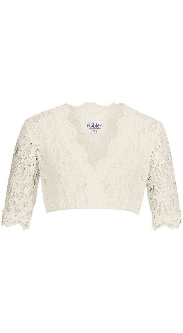 Nübler Dirndlbluse Dirndlbluse 3/4 Arm Laura in Creme von Nübler Größe 32 günstig online kaufen