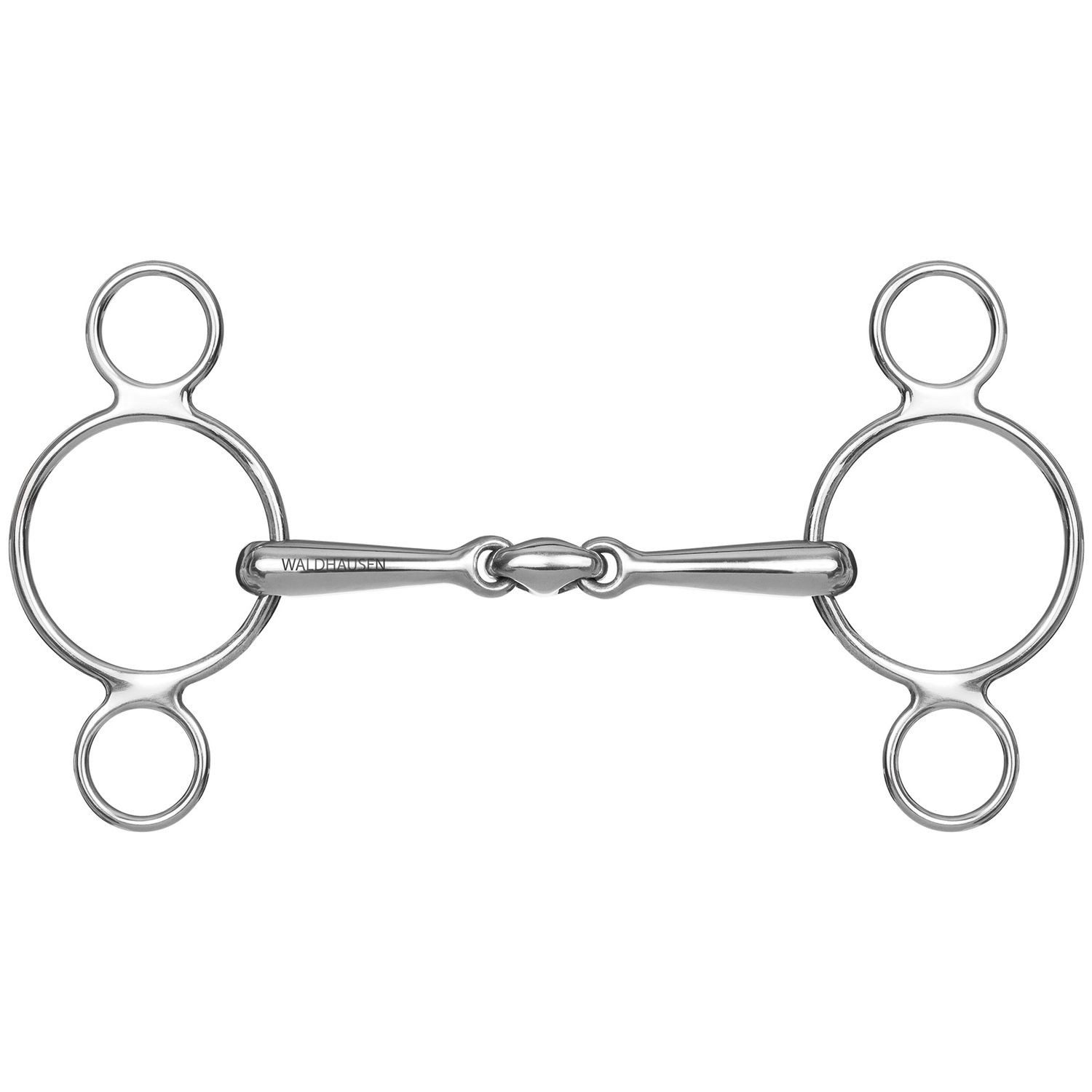 Waldhausen gebrochenes Gebiss Waldhausen 3-Ringtrense doppelt gebrochen
