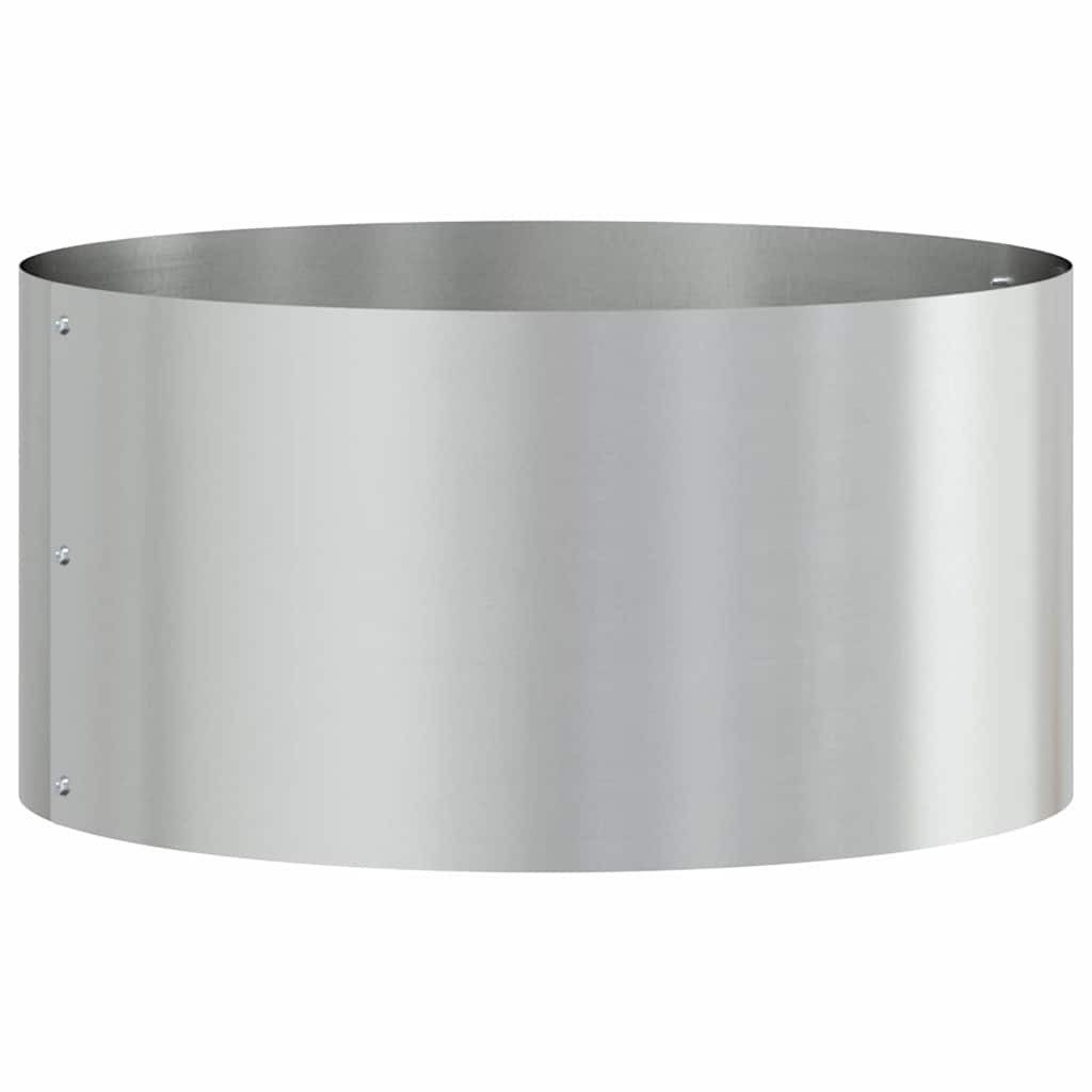 vidaXL Blumentopf Gartenblumentopf Silber 40 x günstig online kaufen