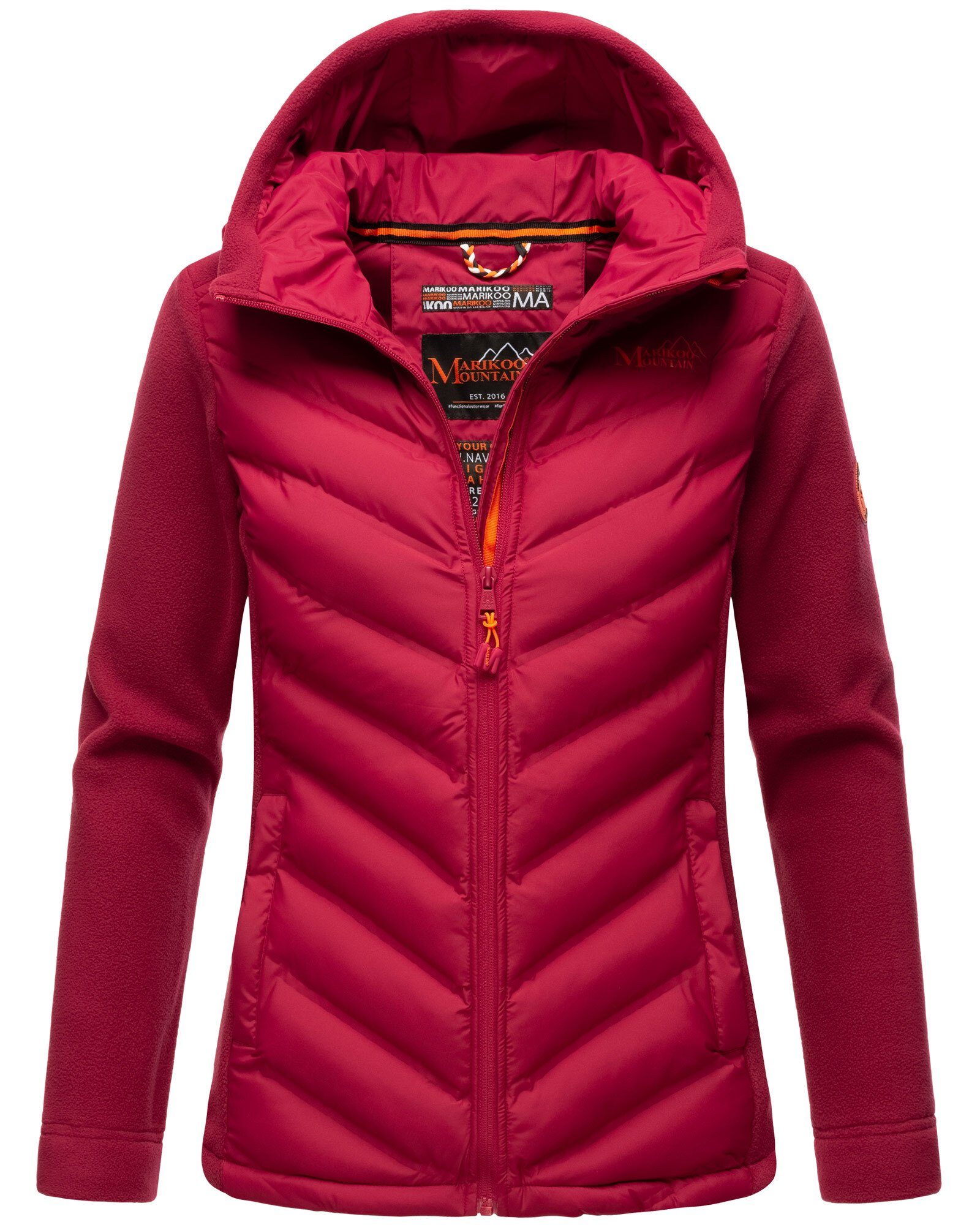 hoch schließendem Haruna Mount Kragen Outdoorjacke Fuchsia mit Marikoo