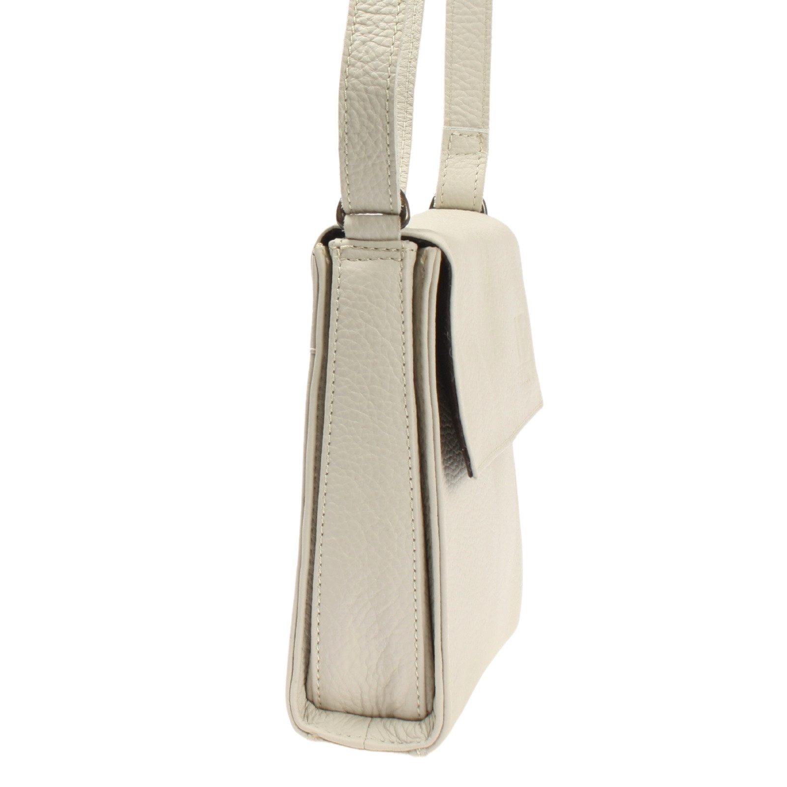 LECONI Schultertasche kleine Umhängetasche Mini Damentasche Handtasche echt Leder LE3082, Überschlag mit Magnetverschluss – kompaktes Format – 20 × 20 × 6 cm