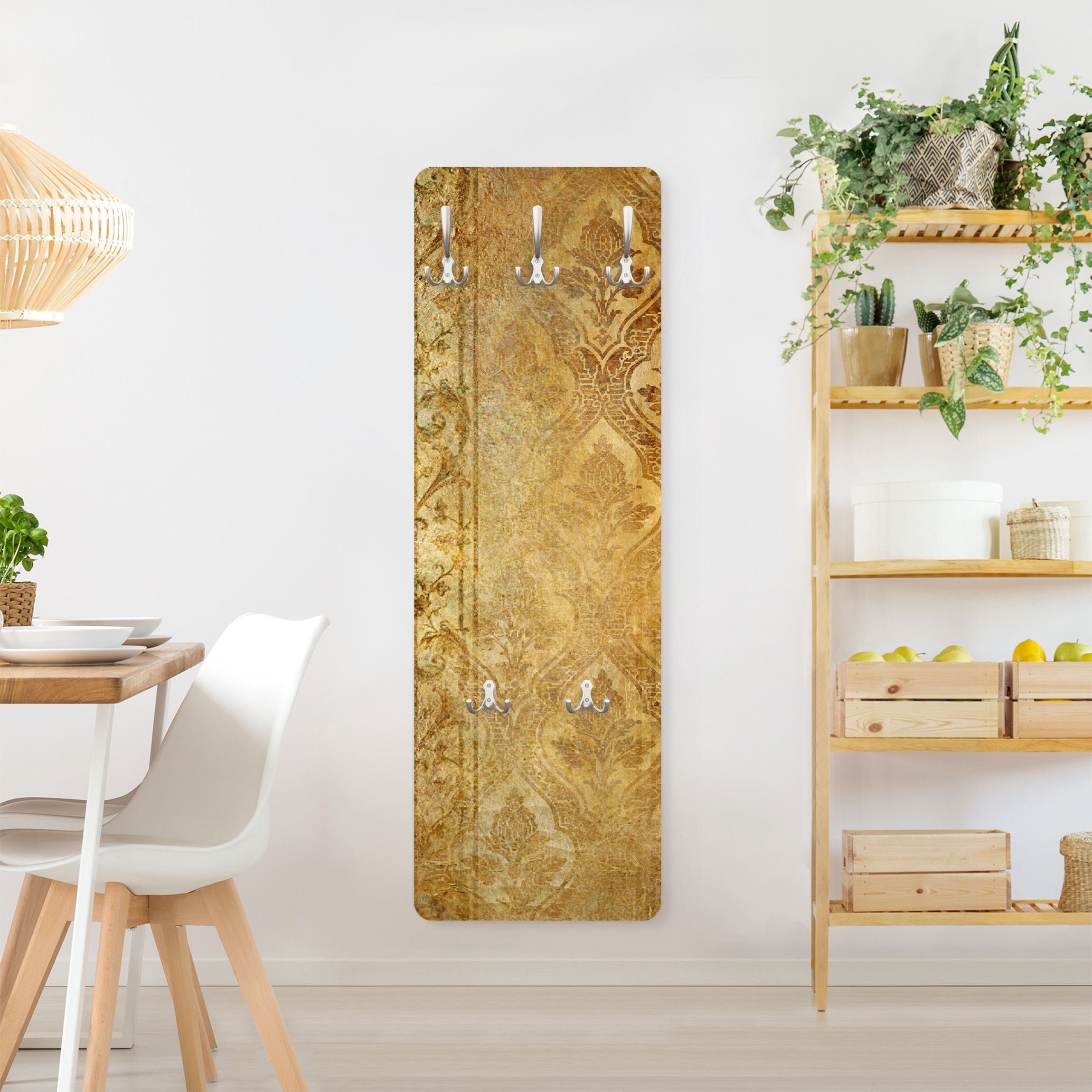 Bilderdepot24 Garderobenpaneel Design Muster Retro Vintage Orientalisch The 7 Virtues - Faith (ausgefallenes Flur Wandpaneel mit Garderobenhaken Kleiderhaken hä – Bild 4 von 5