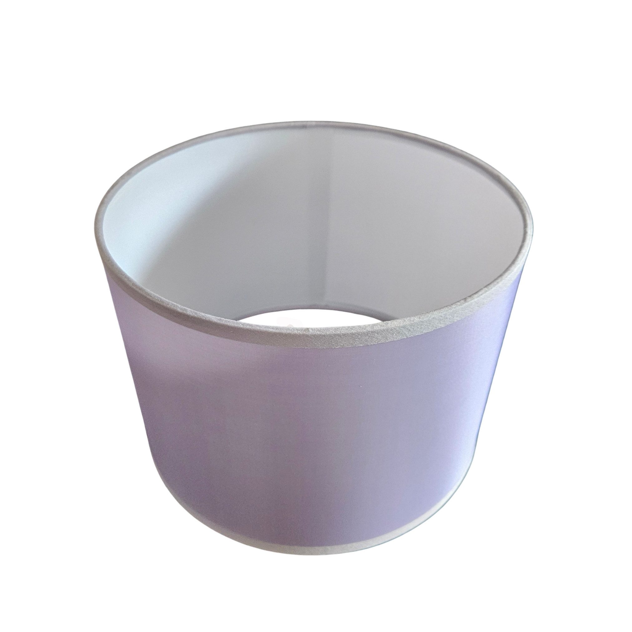 Lichthandel Hoch Lampenschirm Lampenschirm E27 Rund Retro Vintage Silbergrau Stofflampenschirm, Textilschirm Ersatzschirm Stehlampe