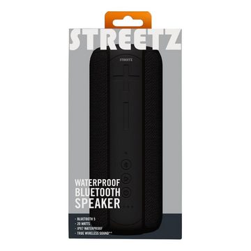STREETZ CM767 20W Bluetooth Speaker mit TWS und IPX7 2200 mAh Li-Ion Bluetooth-Lautsprecher (Bluetooth, 20 W, inkl. 5 Jahre Herstellergarantie, Paarung von 2 Lautsprechern zusammen)