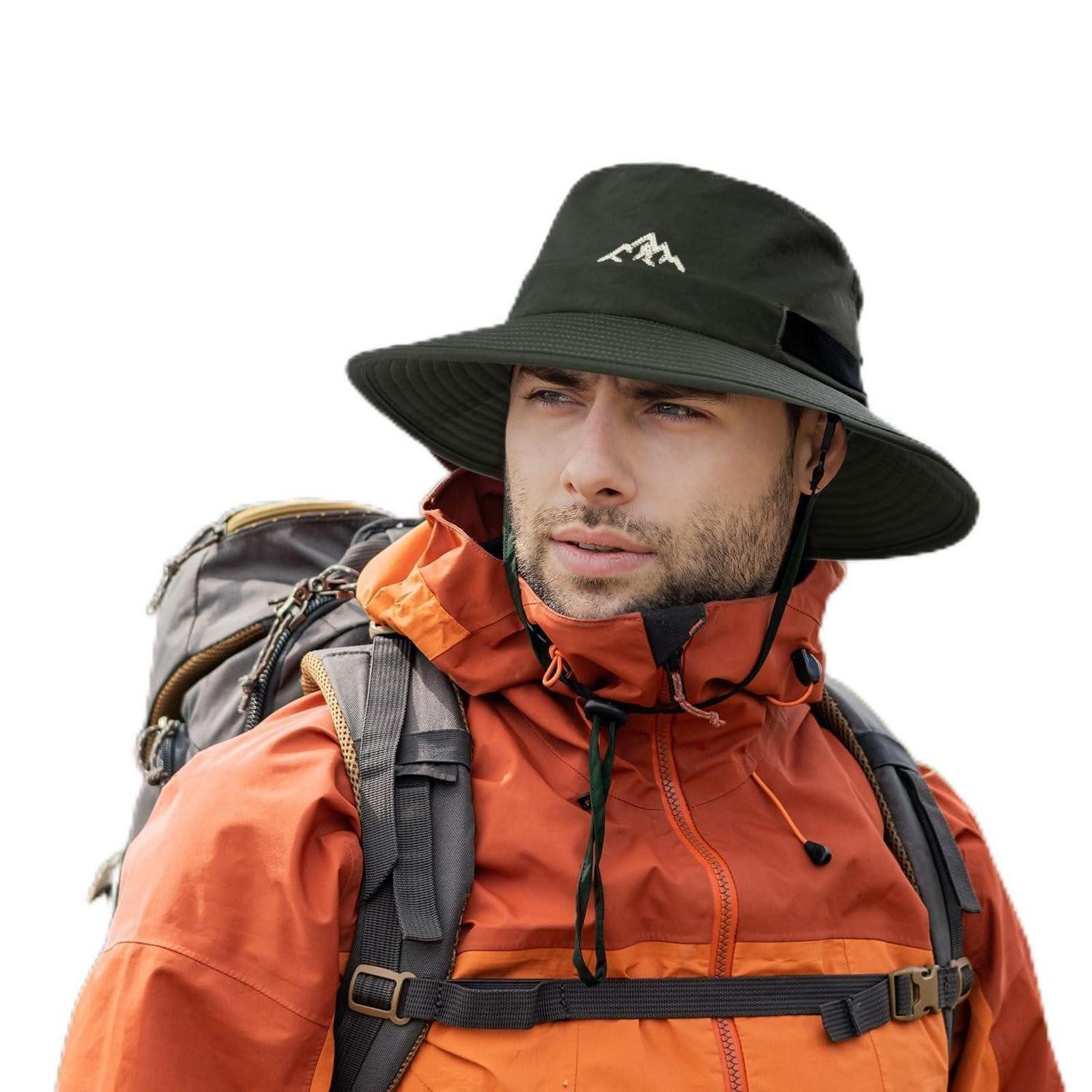 LuxusKollektion Regenhut Bucket Hat Sonnenhut Regenhut Outdoorhut Angeln Golf XXL Grün