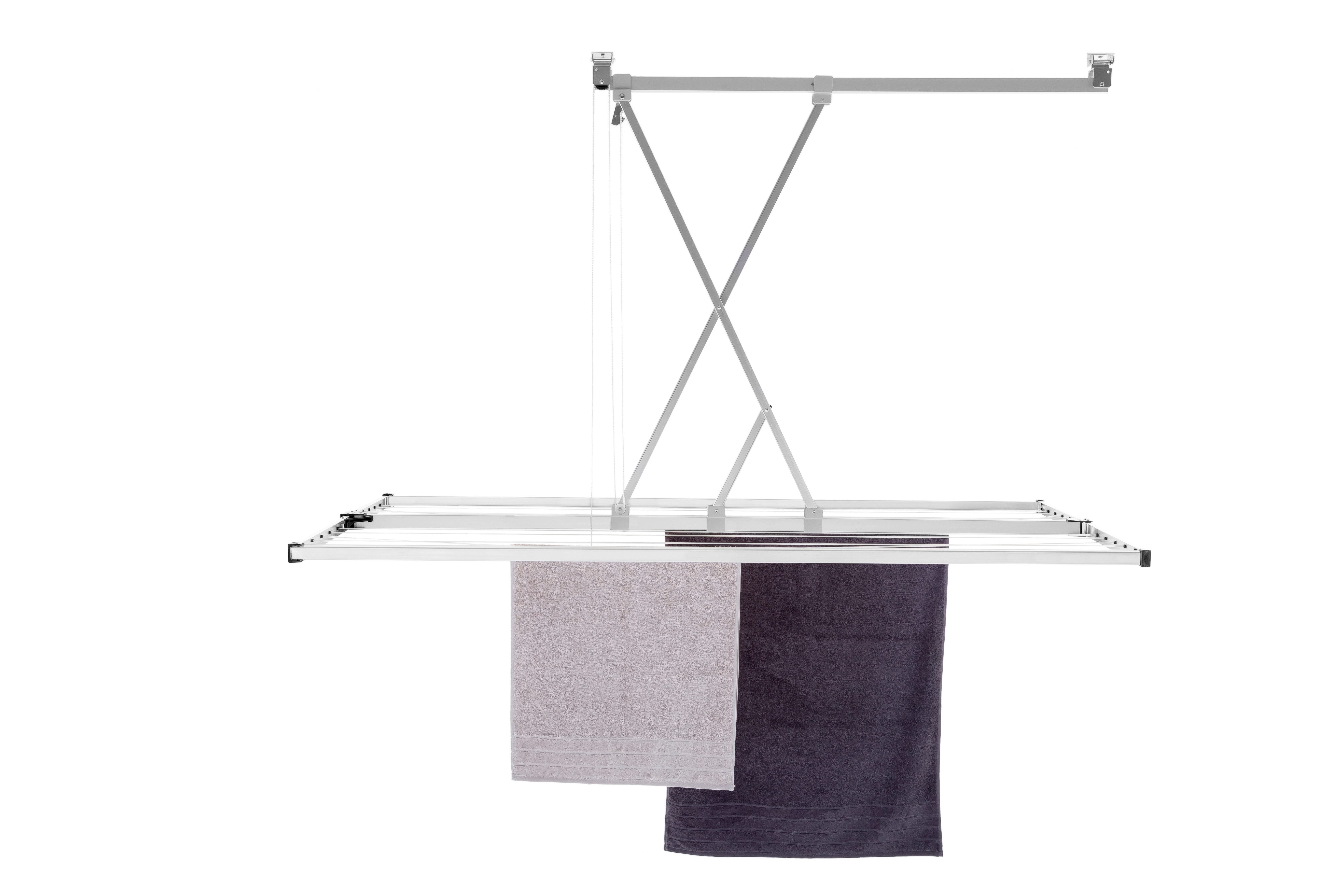 Stewi Wäscheständer Deckentrockner blackline Libelle XL, 22m Trockenlänge, Aluminium, rostfrei, Deckentrockner