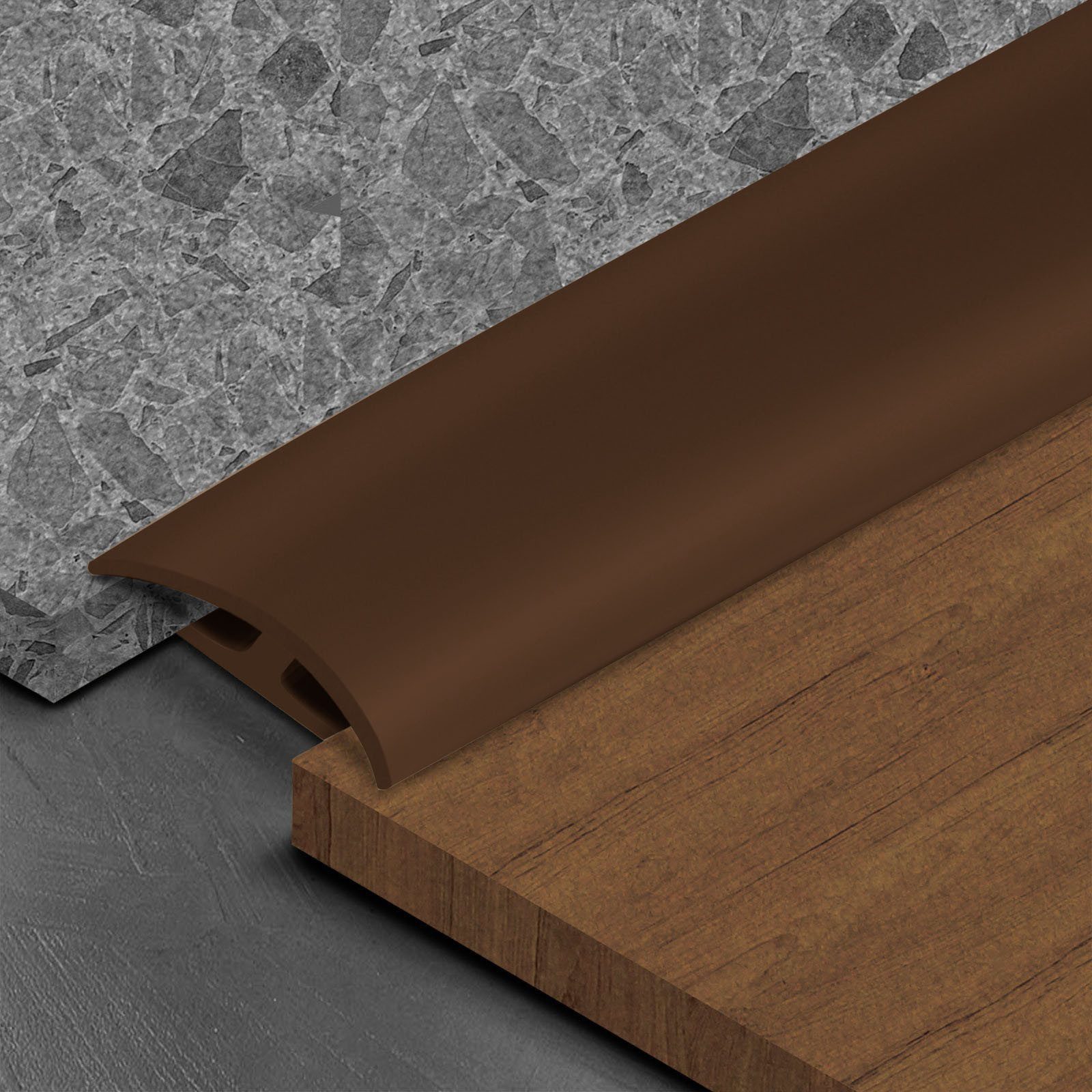 Karat Abschlussleiste Doppeleinfassleiste Julia, 3 Farben, 24 x 35 x 6 mm, günstig online kaufen