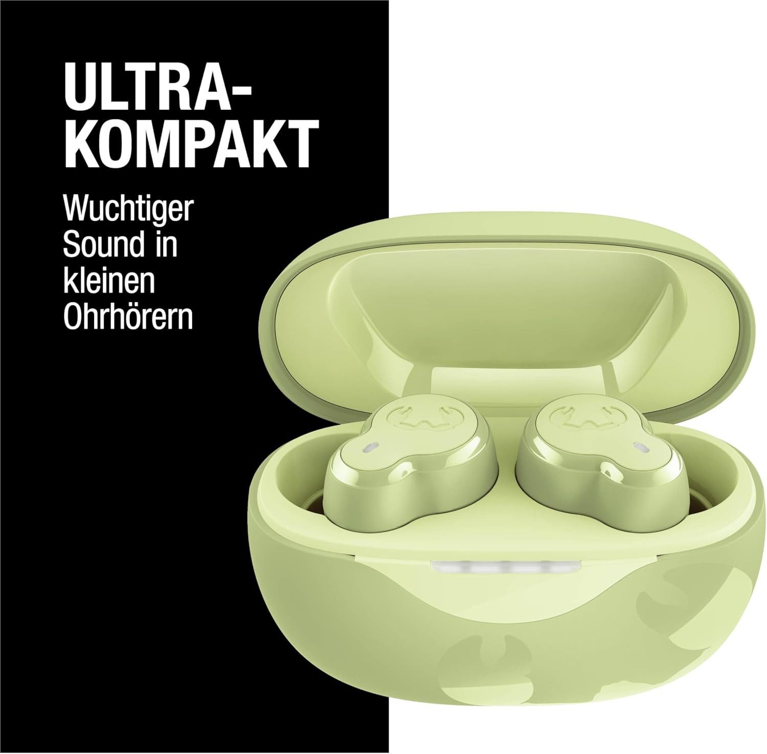 Fresh 'n Rebel True Wireless Kopfhörer mit 30h Laufzeit & klaren Anrufen In-Ear-Kopfhörer (Einfache Button Steuerung ermöglicht schnelle Kontrolle von Musik, Lautstärke und Anrufen ohne Aufwand., Kompakte Stereo Headphones mit Ladecase, stabiler Verbindung & Komfort)