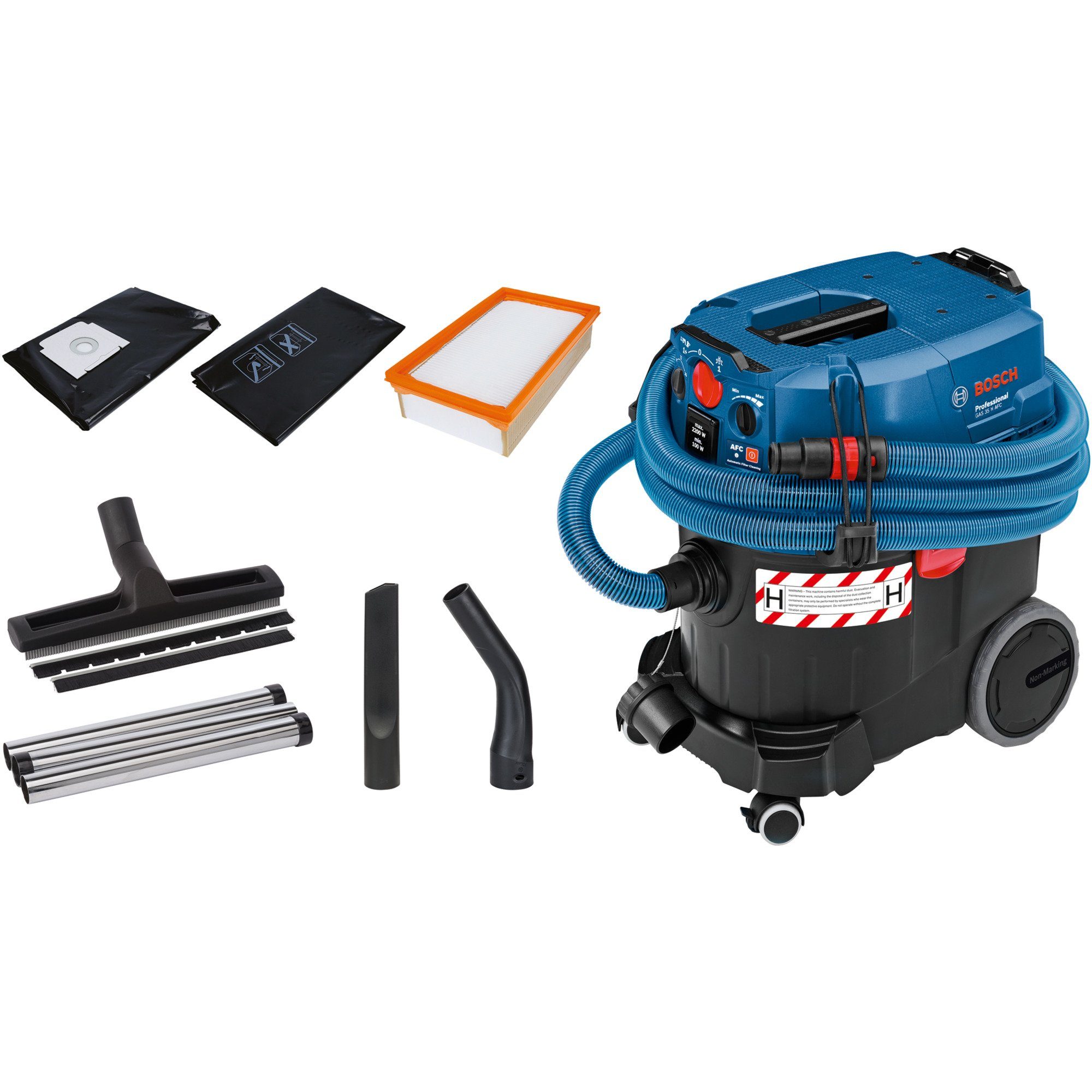 Bosch Professional Bodenstaubsauger Bosch Professional GAS 35 H AFC, Mit Filterbeutel