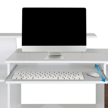 hjh OFFICE Schreibtisch Schreibtisch WORKSPACE H IV (1 St, 1 St), Computertisch