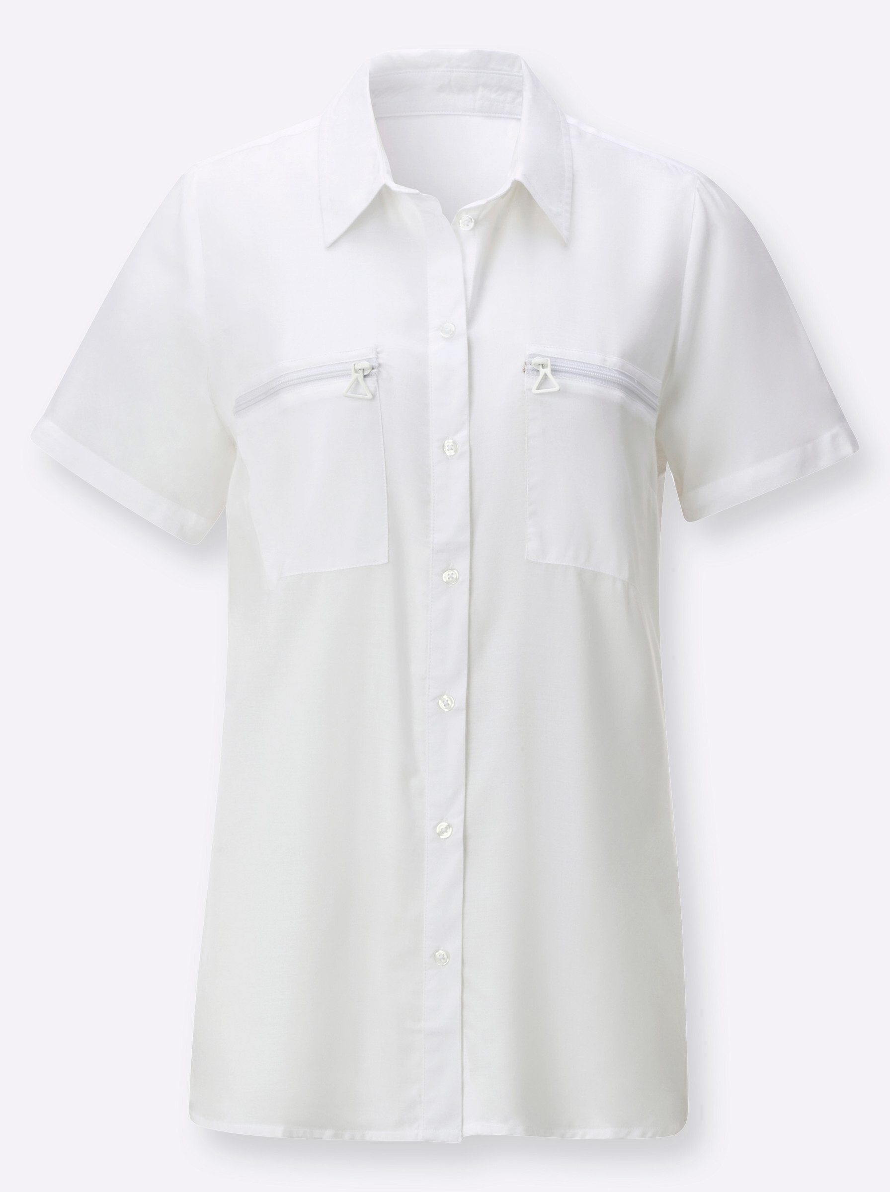 Witt Klassische Bluse Longbluse Kurzarm