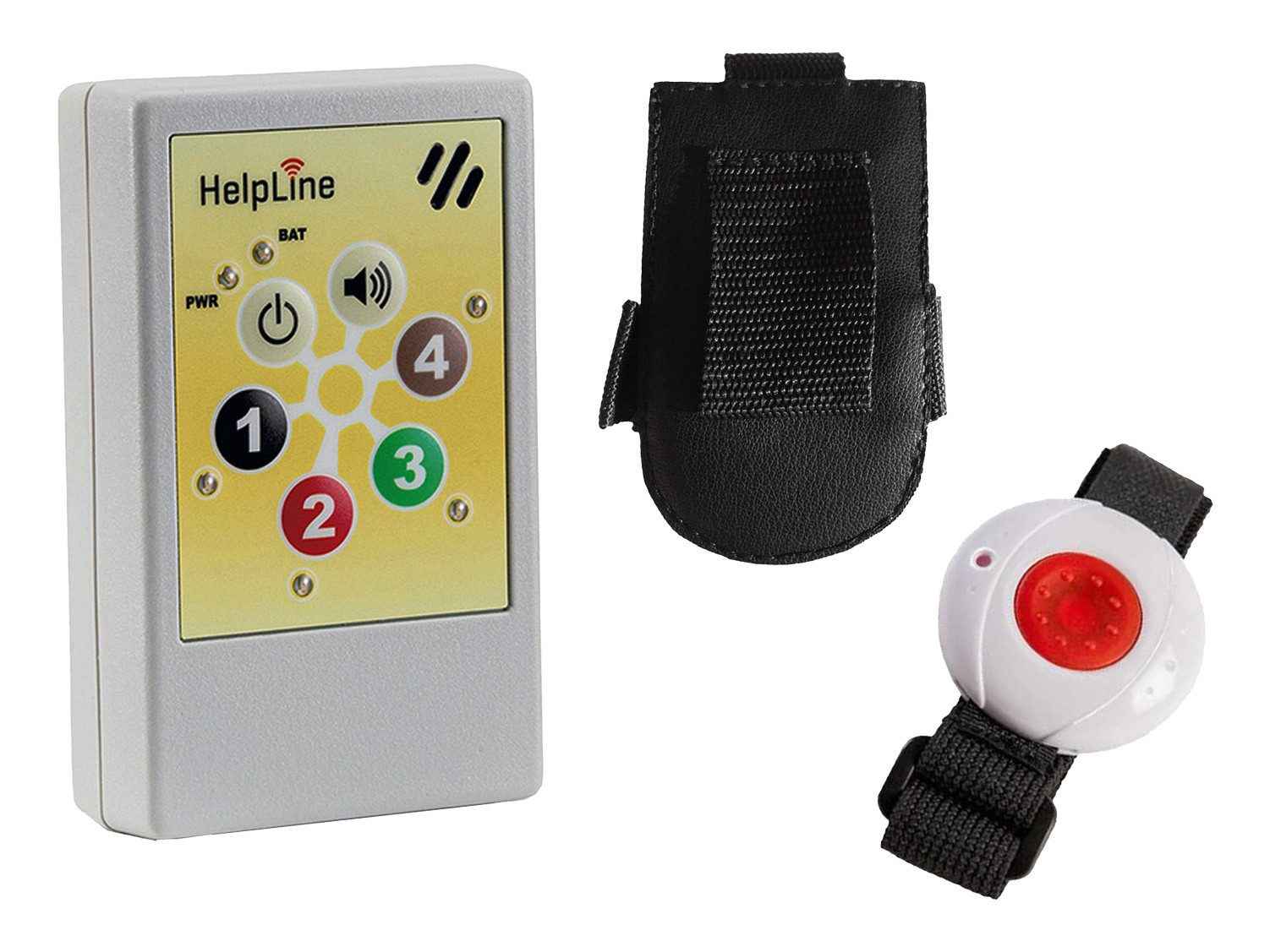 HelpLine by Eiflaender & Soehne Helpline 2 Hausnotruf Alarmanlage (Angenehme Ruftonmelodien, 4 verschiedene Kanäle programmierbar)