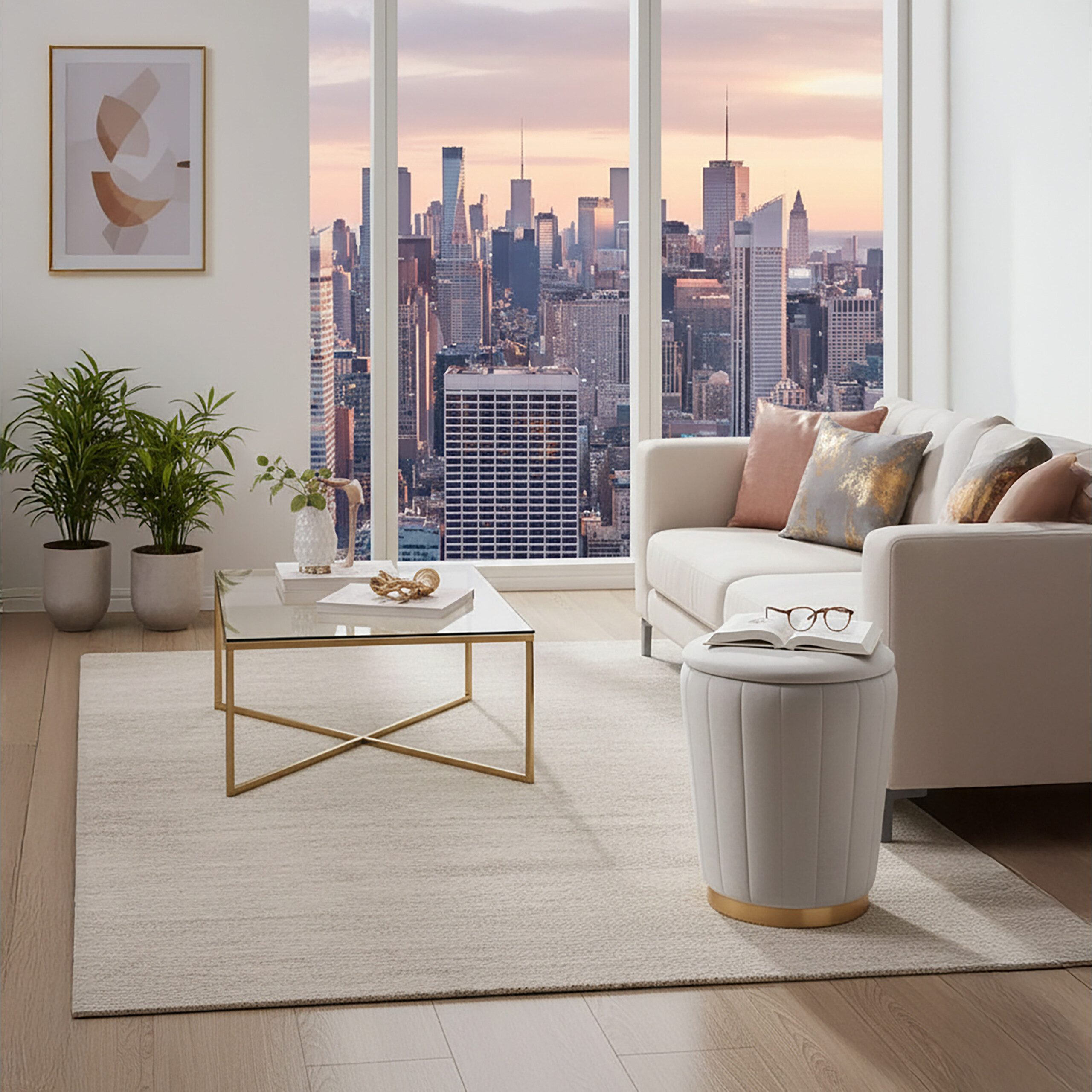 relaxdays Stauraumhocker Hocker aus Samt mit Stauraum, Hellgrau günstig online kaufen