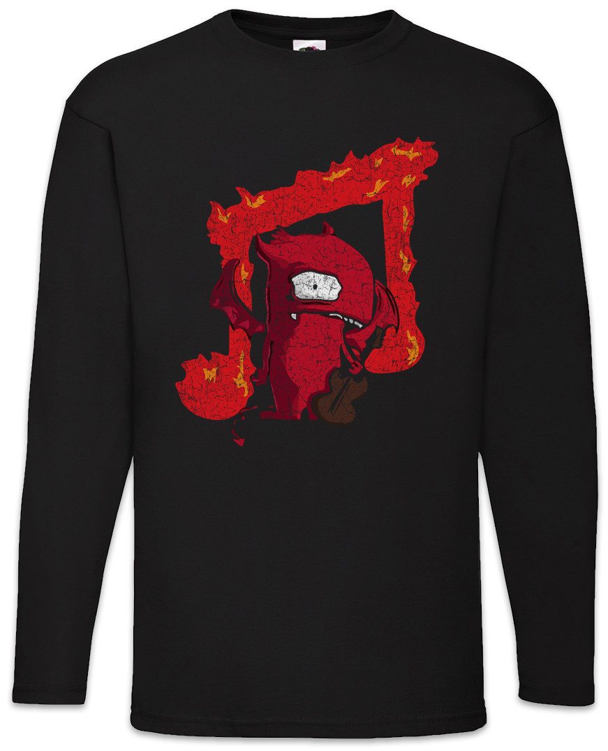 Langarmshirt Music Devil Langarm T-ShirtGuitar Rock Metal Player Gitarre