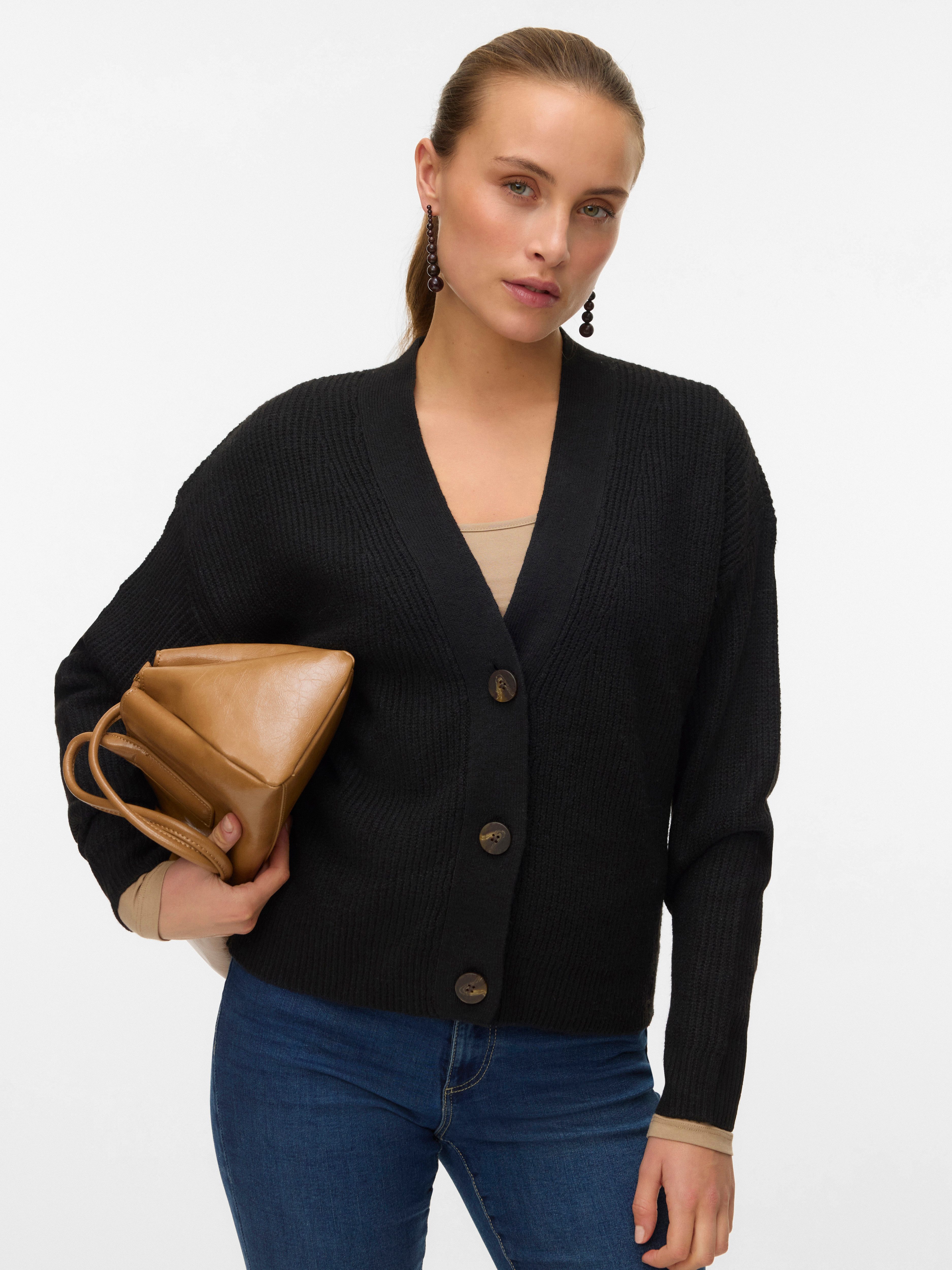 Vero Moda Strickjacke VMARIES LS V-NECK CARDIGAN BF