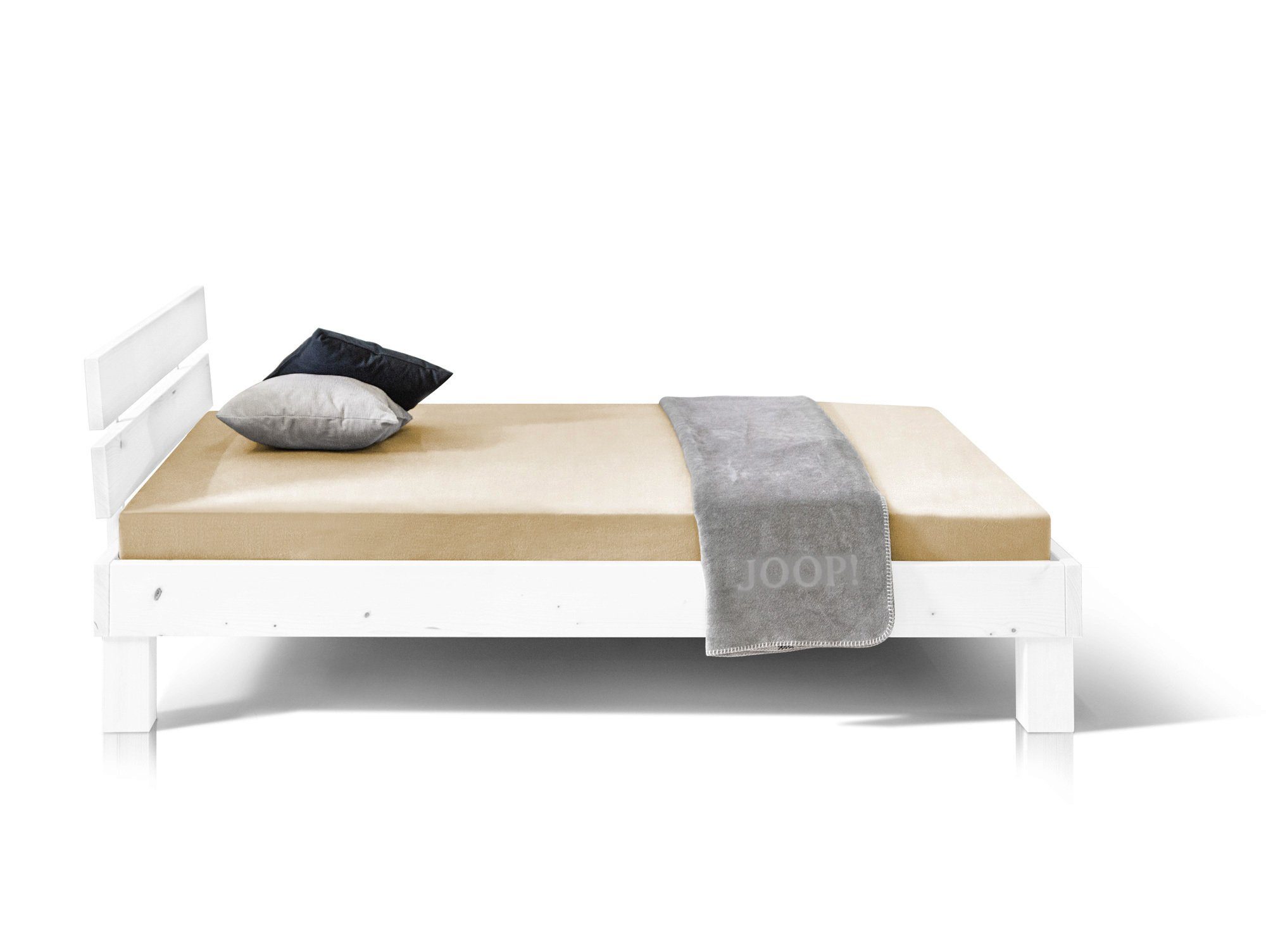 Moebel-Eins Massivholzbett, PUMBA Massivholzbett ohne Kopfteil, günstig online kaufen