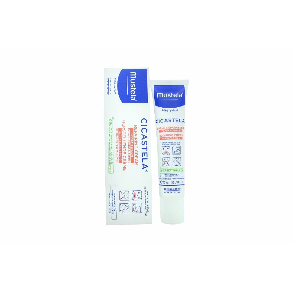 Mustela Haarshampoo Bébé Cicastela Repairing Cream 40ml - For Irritated Haut
