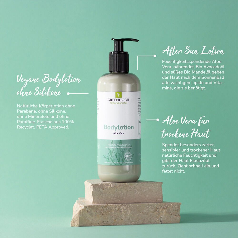 GREENDOOR Körperlotion Bodylotion XL Aloe Vera