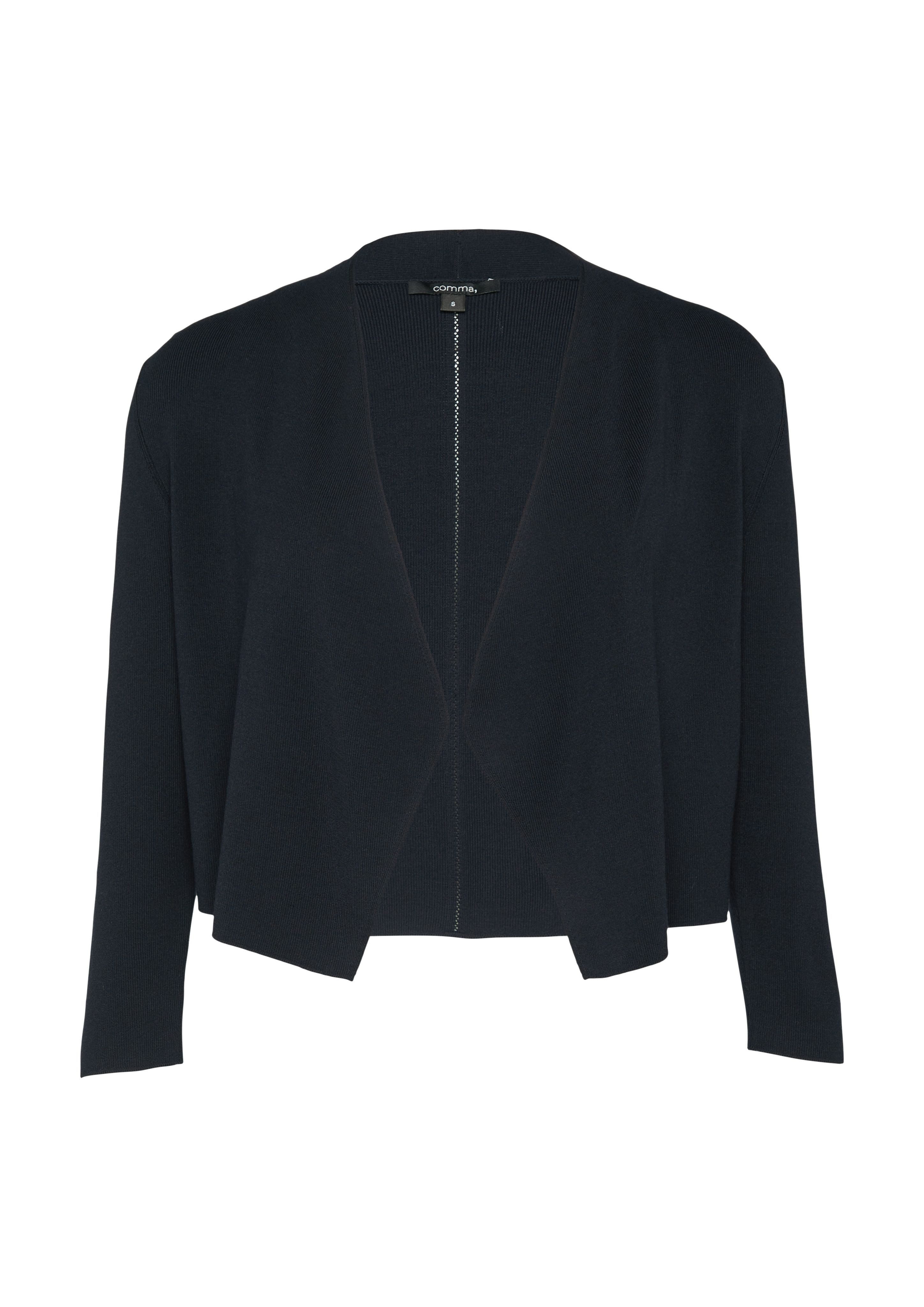 Comma Strickjacke Feinstrick-Cardigan mit Ajour-Detail günstig online kaufen