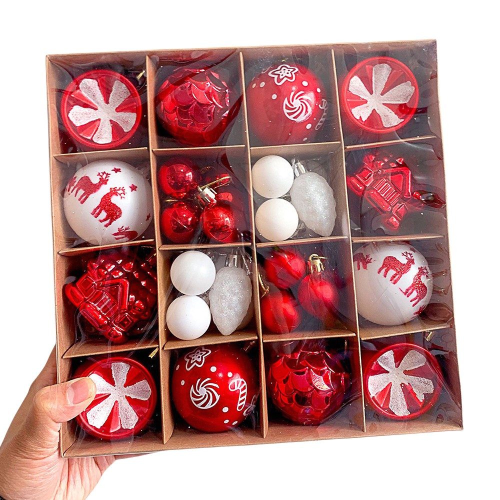 Bextsrack Weihnachtsbaumkugel Weihnachtskugeln Set, Christbaumkugeln Deko Weihnachten (40 St), Weihnachtsbaumschmuck,Weihnachtsbaumkugeln