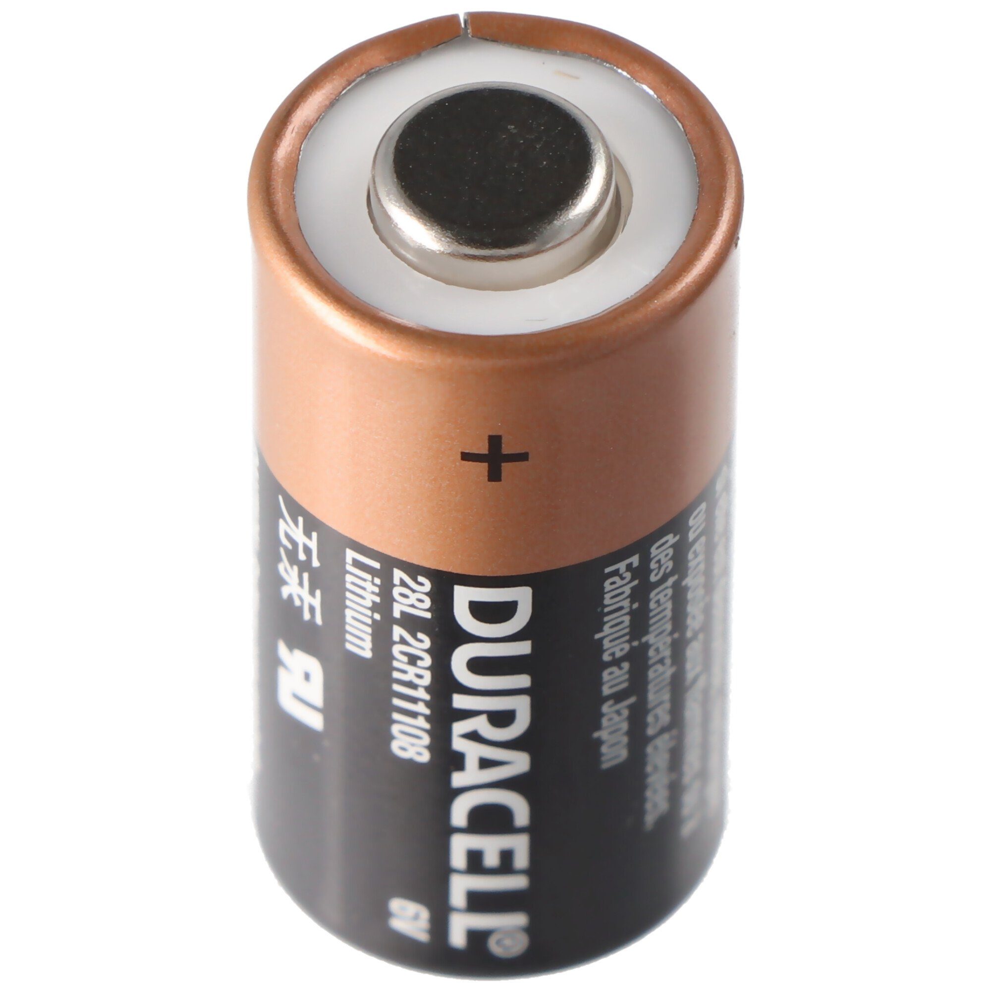 Duracell Duracell Photobatterie PX28L Lithium 6V 150mAh, 2CR11108, 2CR13252, L Fotobatterie, (6,0 V)