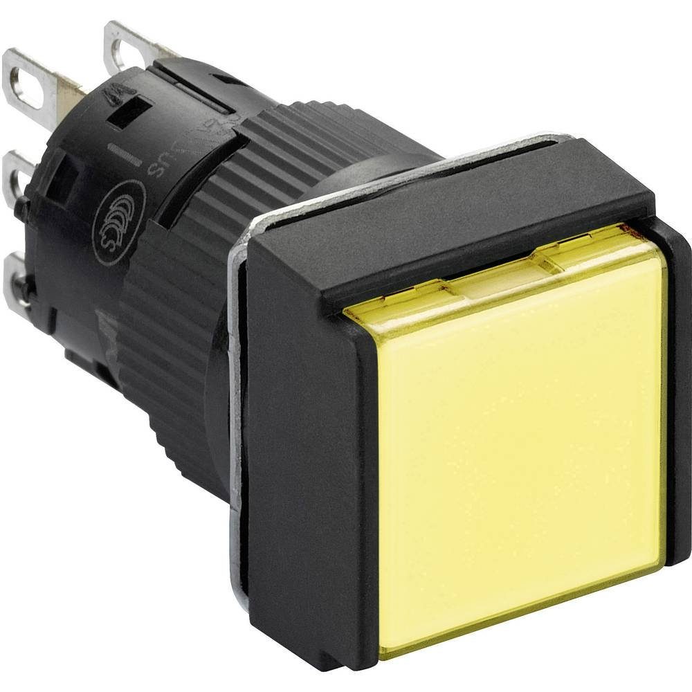 Schalter Leuchtdrucktaster, Ø 16, flach, o. Rastung, 12 V