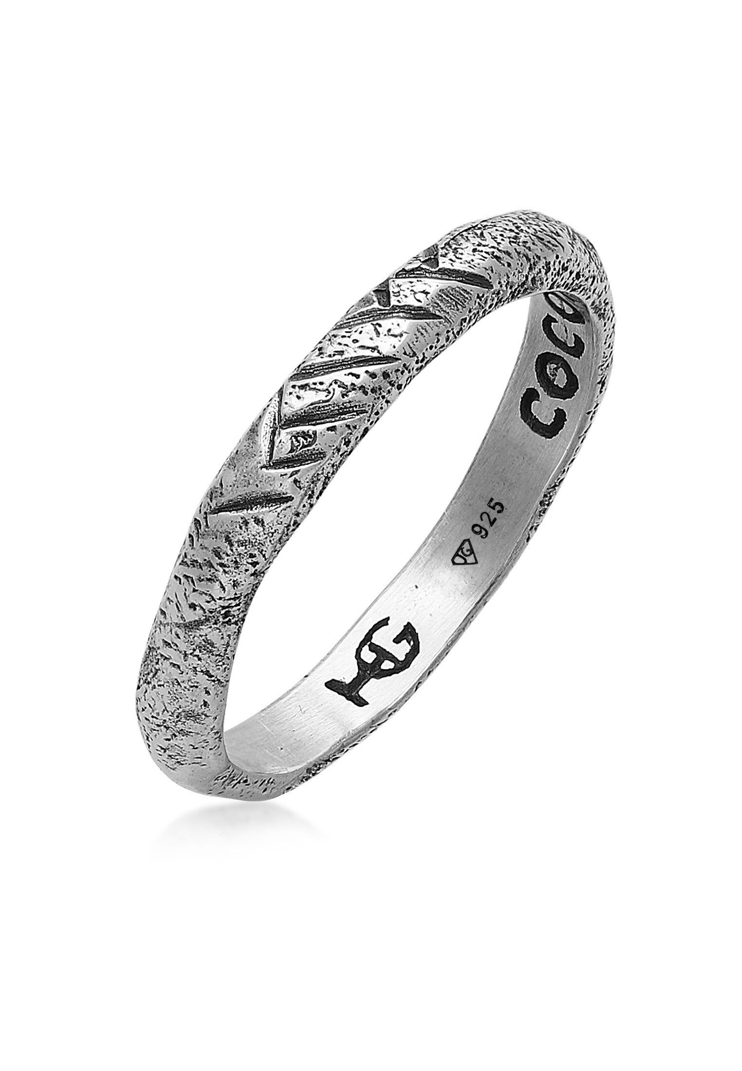 HAZE & GLORY Silberring Coconut Society Stacking 925 Silber