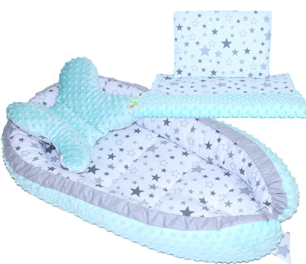 Primawela Bettnestchen Baby MINKY Защита в краватку Kokon Kuschelnest Kissen Decke Schmetterlingkissen