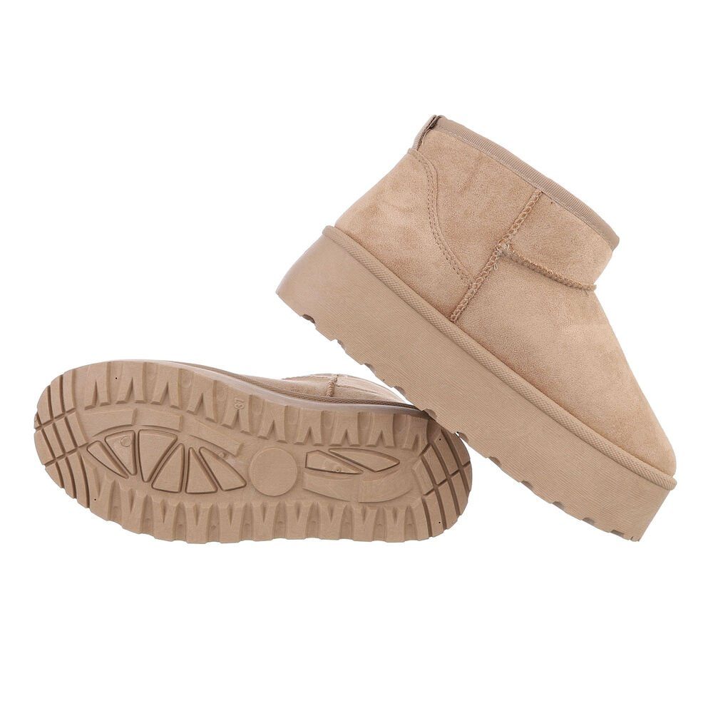 Ital-Design Damen Snowboots Freizeit Snowboots Flach Plateaustiefeletten in günstig online kaufen