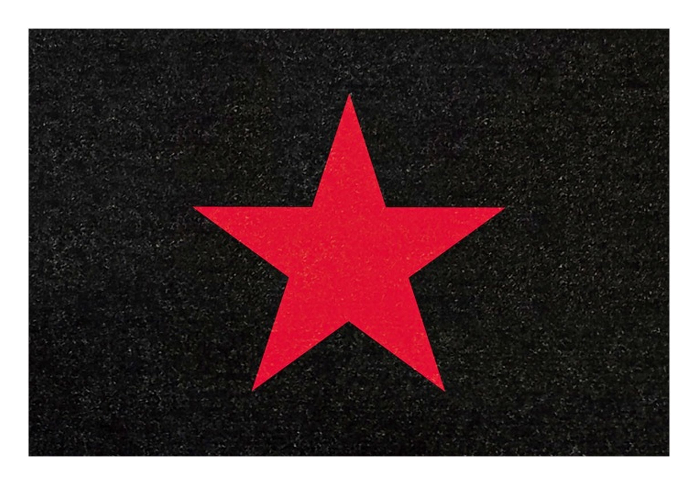 Rockbites Fußmatte Rockbites - Fußmatte Türmatte "Red Star" Schwarz Rot Nr. 101 (100507)*