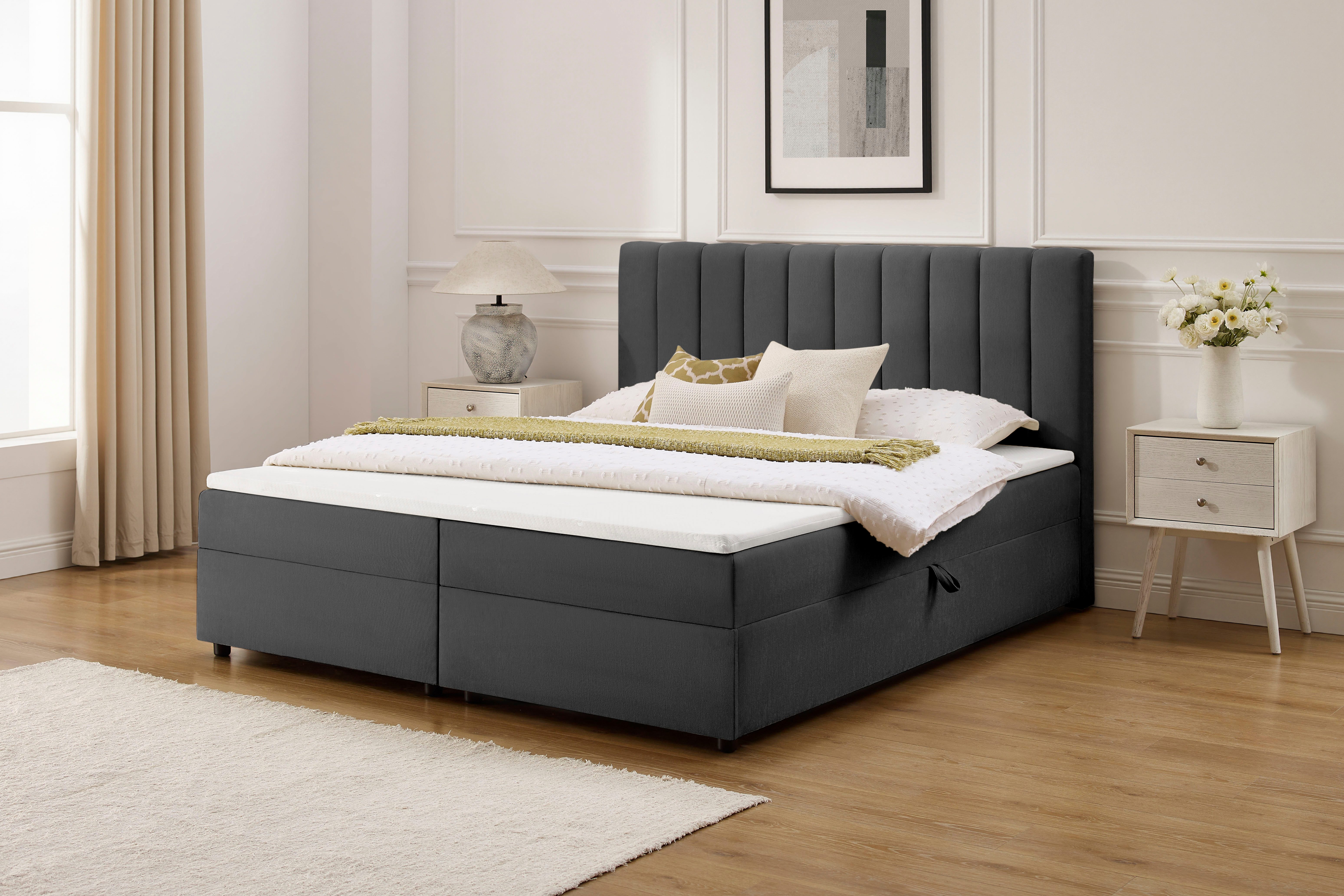 OTTO home Boxbett Haileyy inkl. Bettkasten und Topper, Liegefläche 180x200cm, erhältlich in der Розмір 180x200 cm