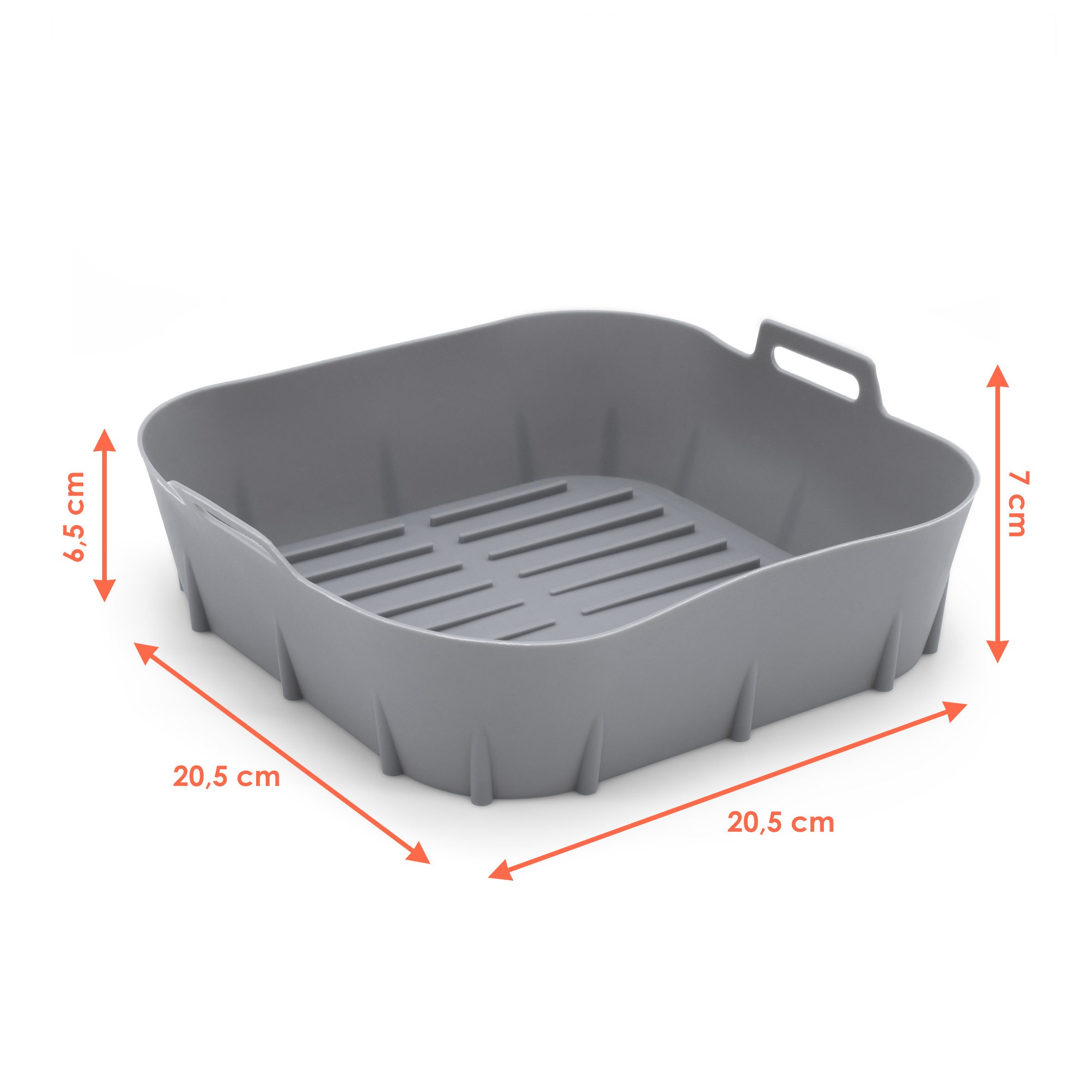 Spetebo Silikonform Airfryer Einsatz, (Set 2-tlg), für Heißluftfritteuse und Backofen bis 260 °C