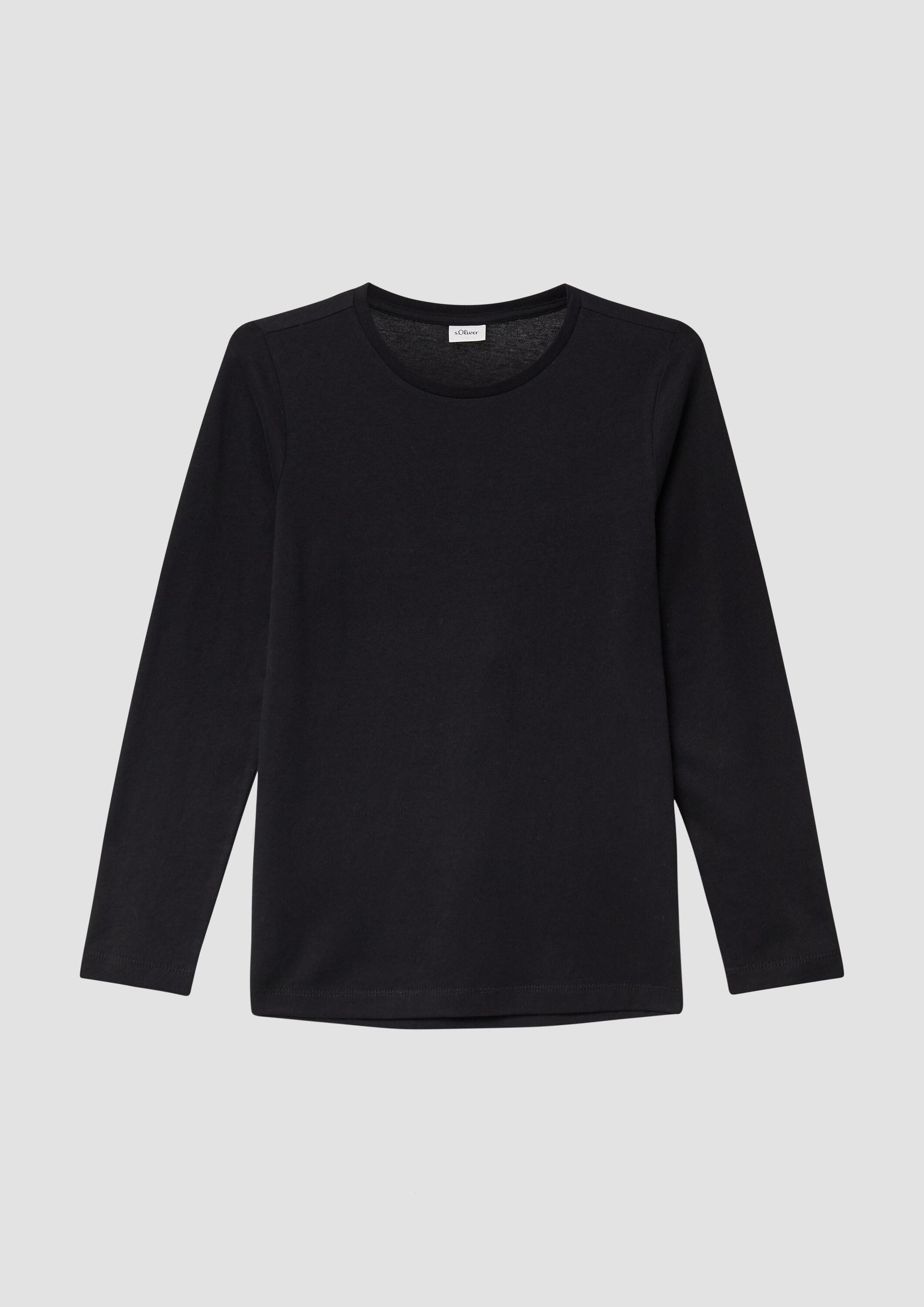 s.Oliver Langarmshirt T-Shirt Baumwoll-Longsleeve mit Rückenprint
