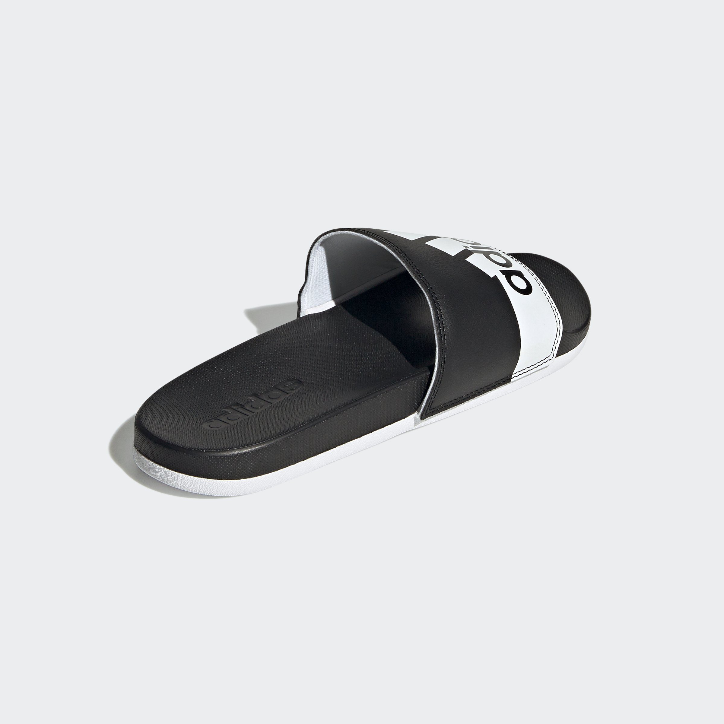 adidas Cloud ADILETTE Sportswear Black Badesandale White Core / COMFORT Cloud White /