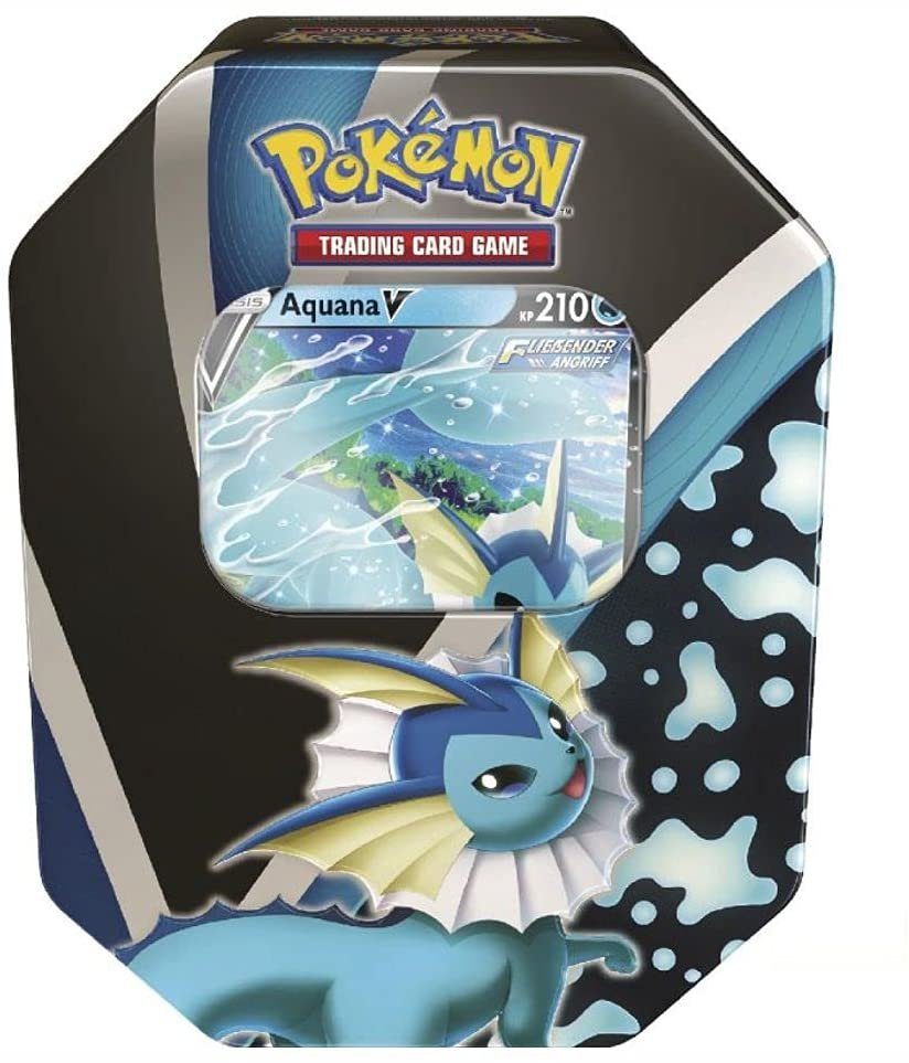 POKÉMON Sammelkarte Pokémon – Aquana-V - Evoli-Entwicklungen Tin Box - deutsch