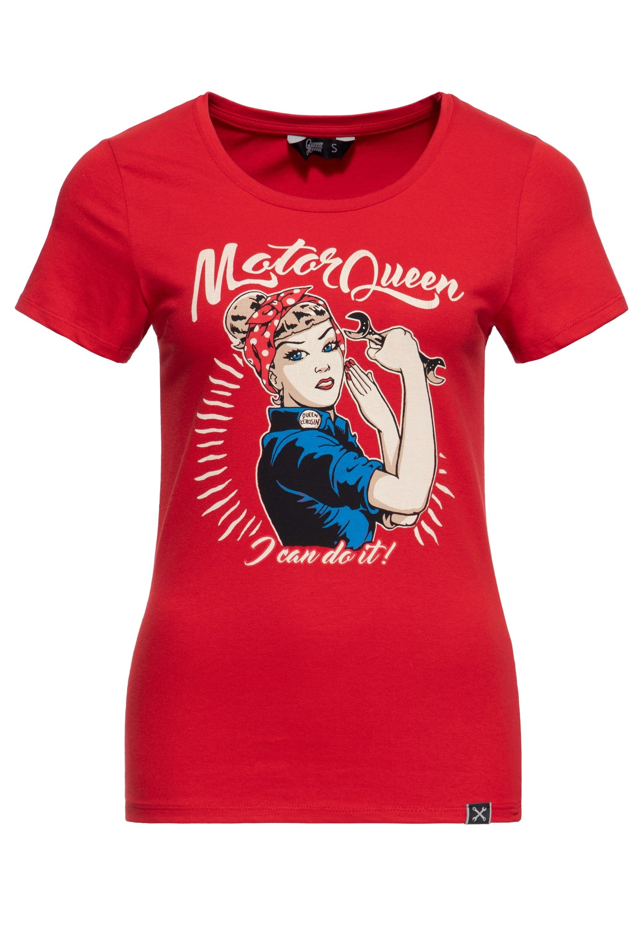 QueenKerosin Kurzarmshirt Motor Queen I can günstig online kaufen