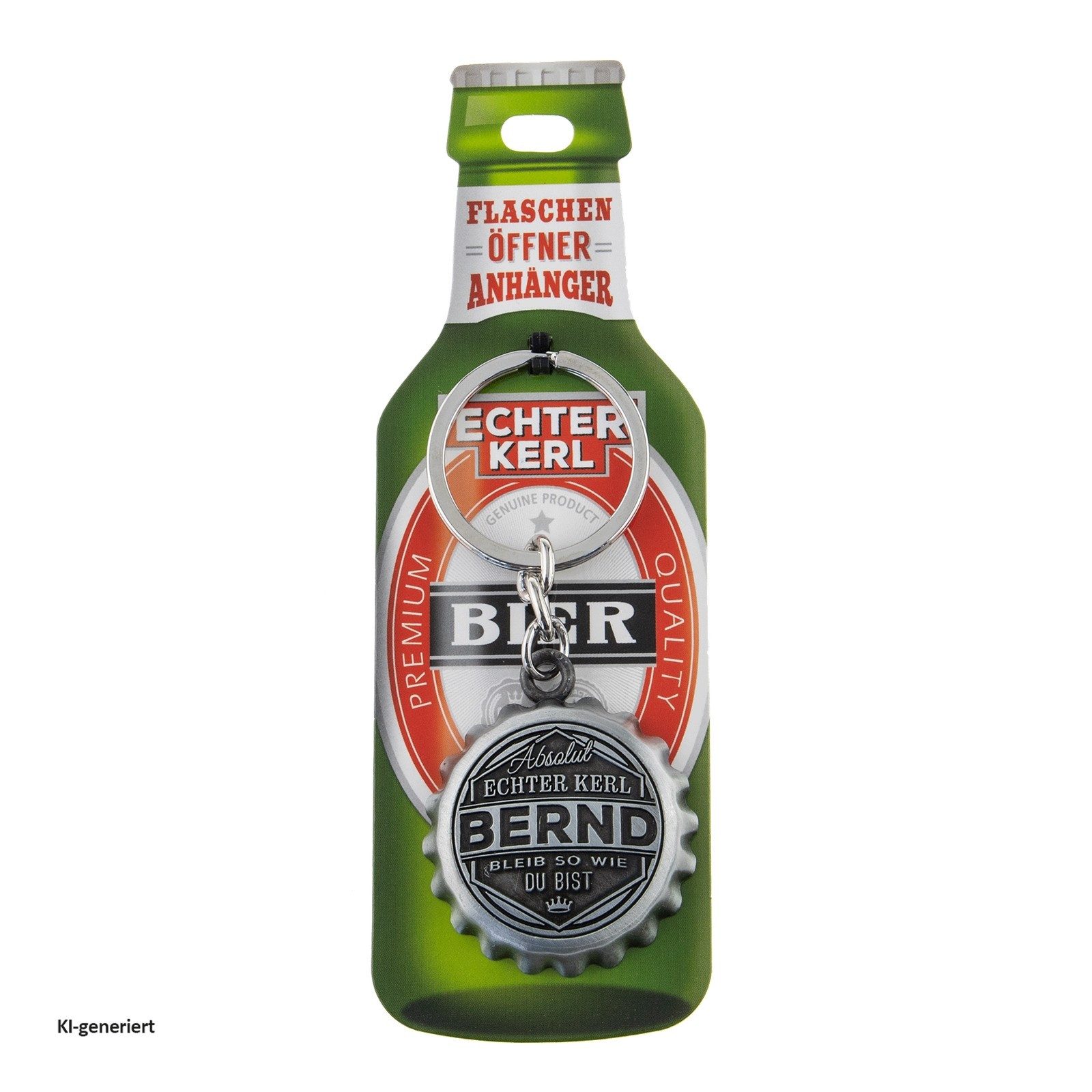 HTI-Living Flaschenöffner Echter Kerl Flaschenöffner Bernd (Stück, 1-tlg., 1 Flaschenöffner), Geschenkidee